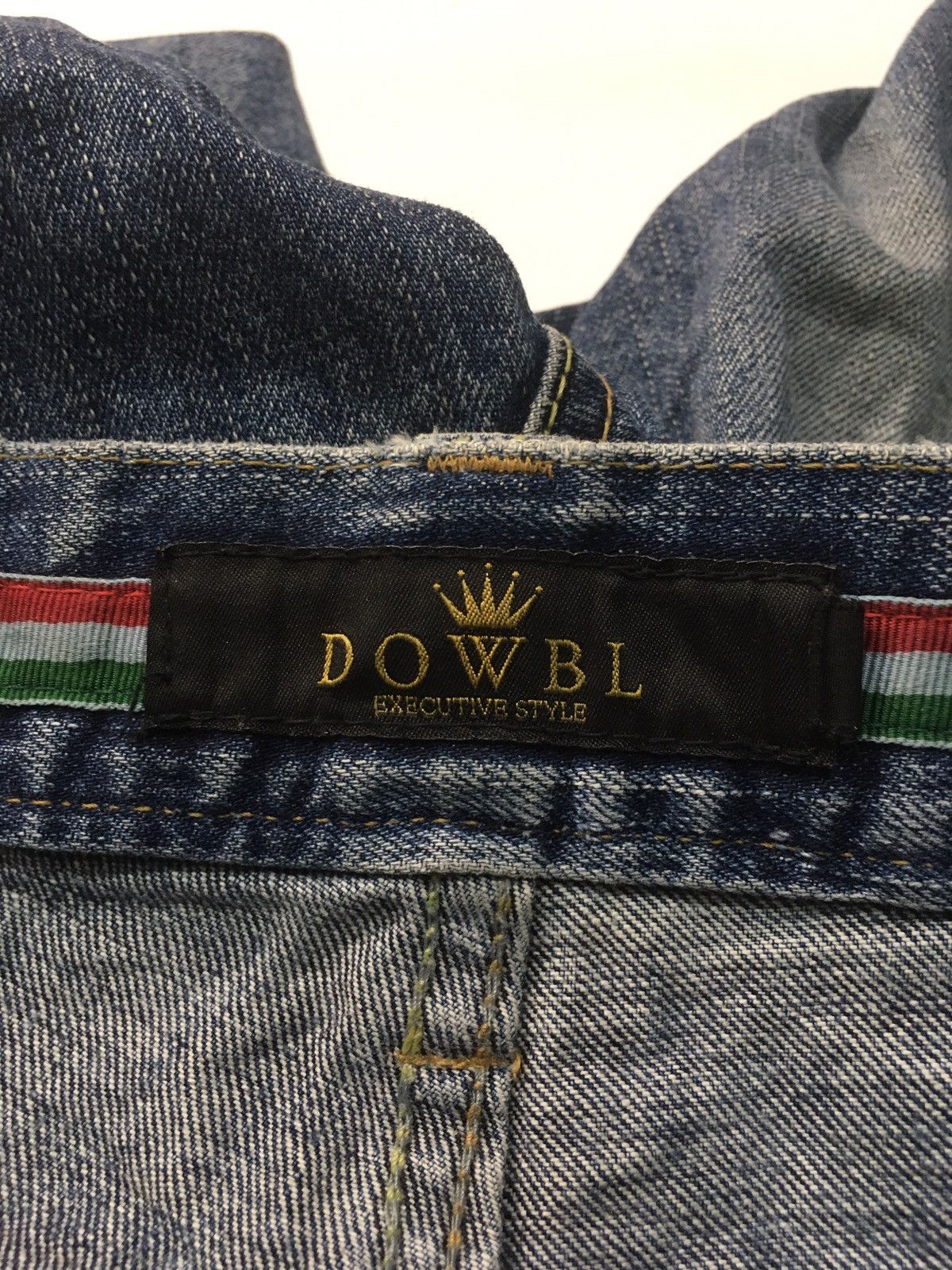 Vintage Vintage dowbl italy distressed denim Size US 30 / EU 46 - 13 Thumbnail