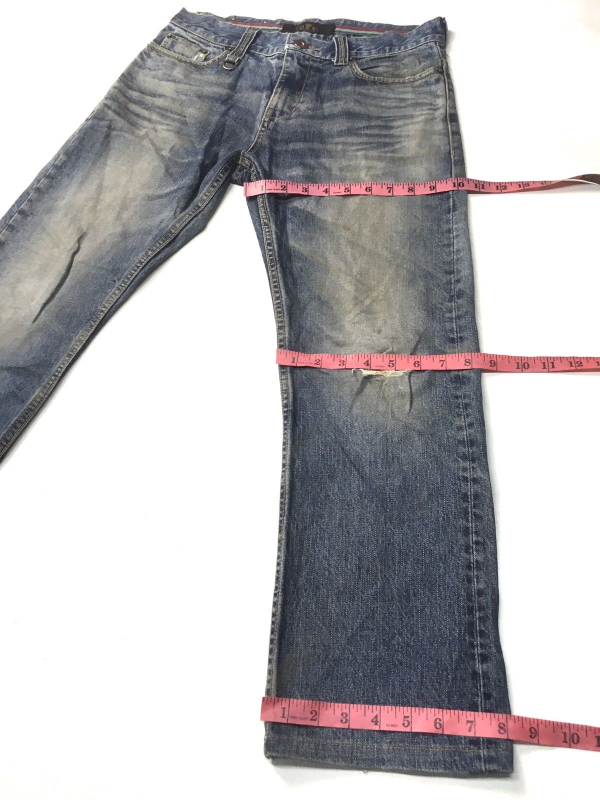 Vintage Vintage dowbl italy distressed denim Size US 30 / EU 46 - 4 Thumbnail