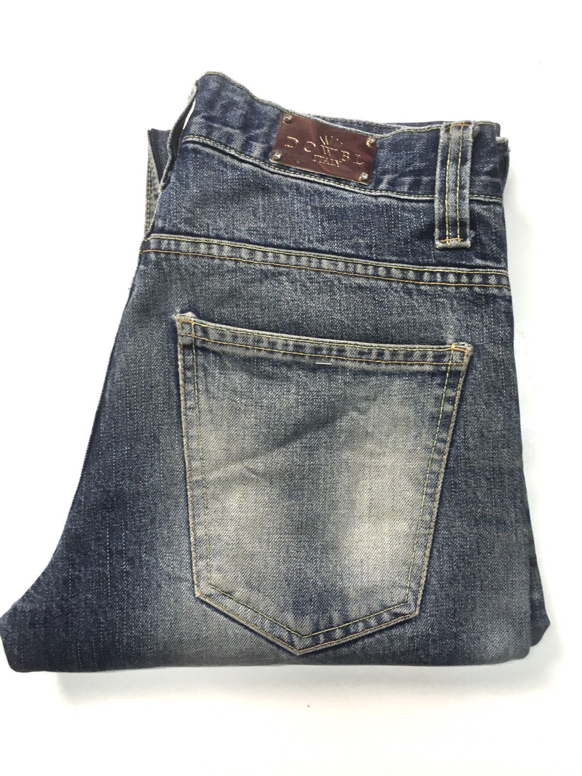 Vintage dowbl italy distressed denim