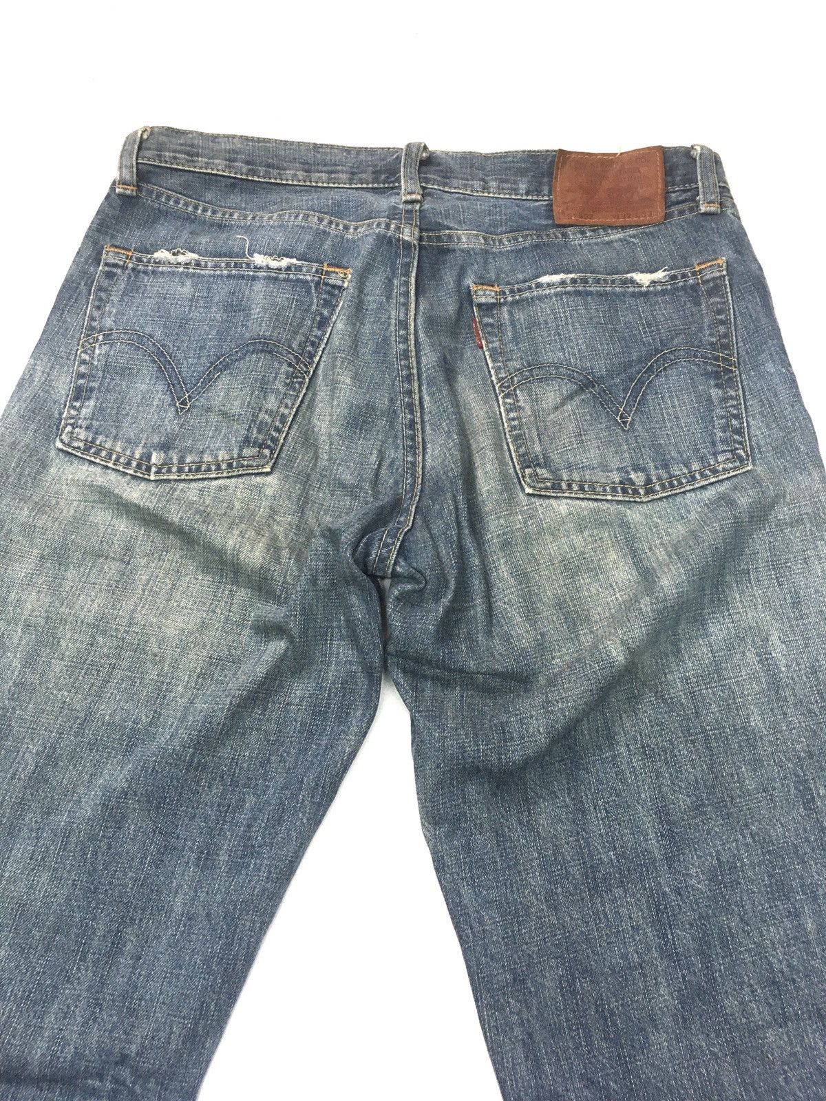 Levi's × Vintage Vintage Levi’s lot 502 blue wash distressed denim Size US 32 / EU 48 - 6 Thumbnail