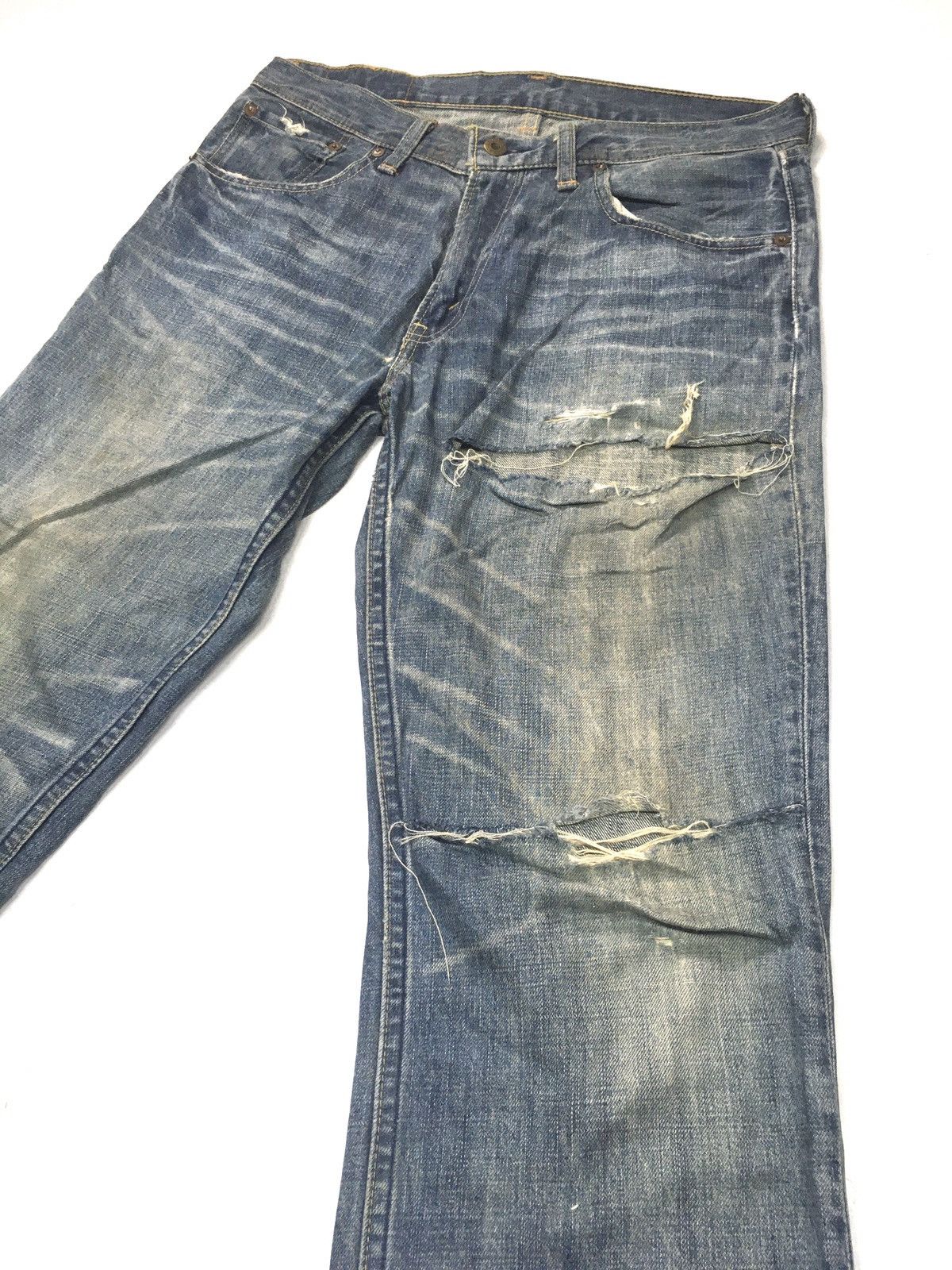 Levi's × Vintage Vintage Levi’s lot 502 blue wash distressed denim Size US 32 / EU 48 - 7 Thumbnail