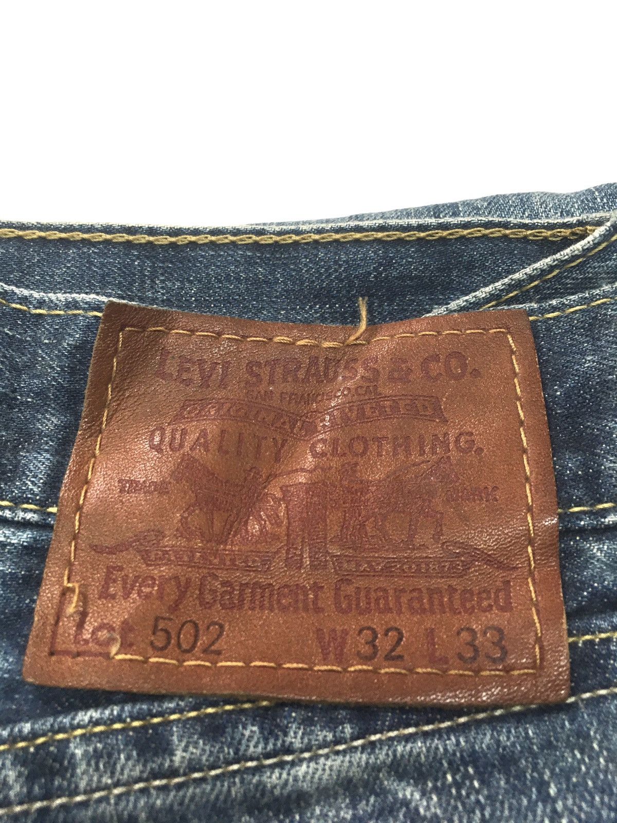 Levi's × Vintage Vintage Levi’s lot 502 blue wash distressed denim Size US 32 / EU 48 - 12 Thumbnail