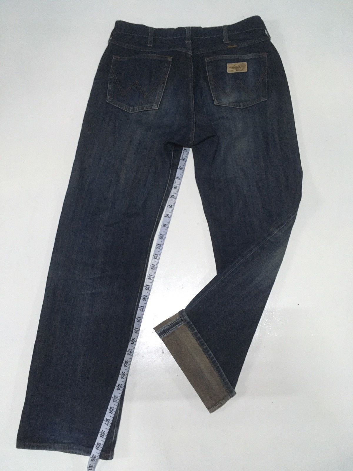 DISCOVERED × Vintage × Wrangler Vintage wrangler blue indigo distressed denim Size US 33 - 3 Thumbnail