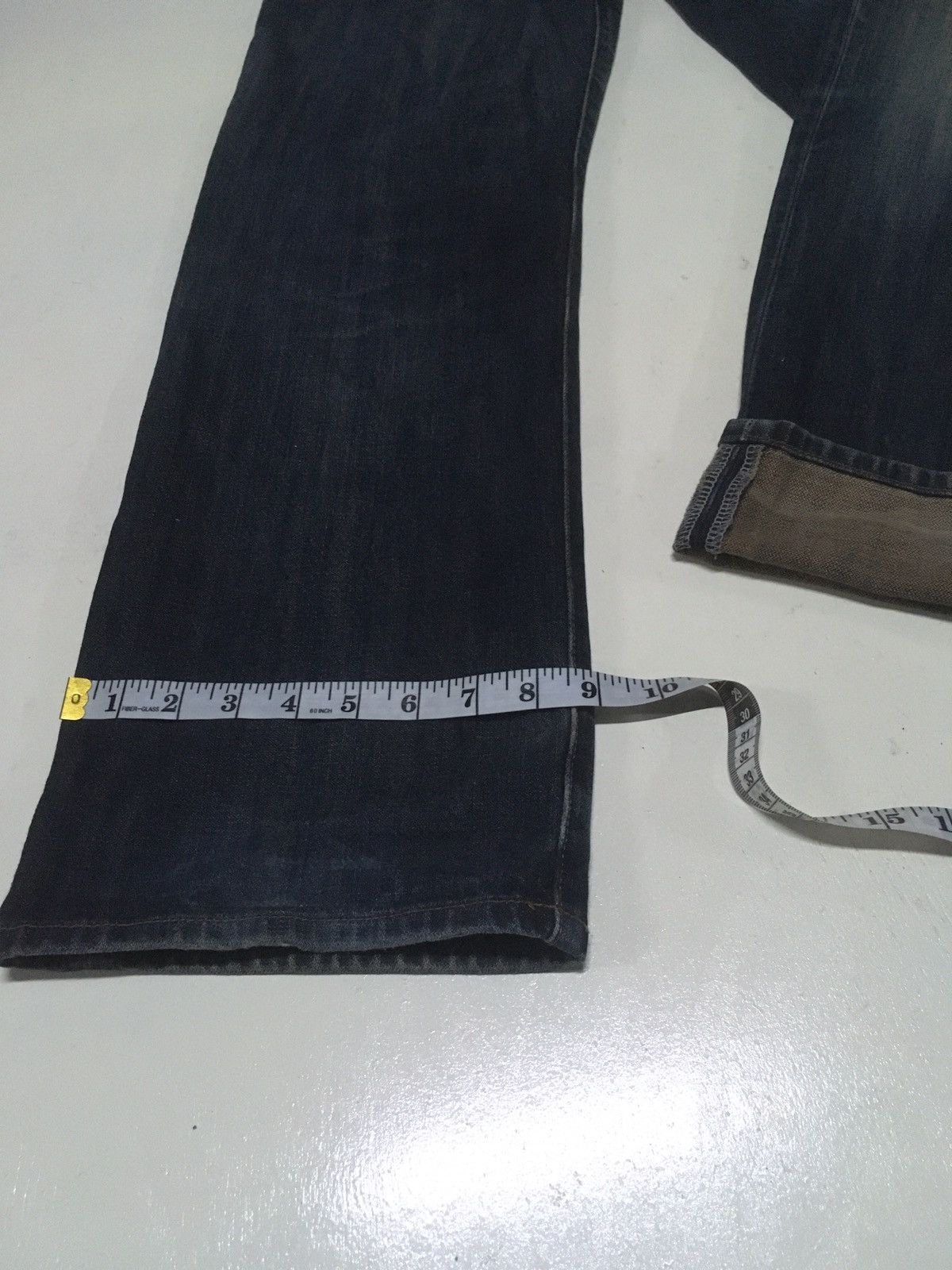 DISCOVERED × Vintage × Wrangler Vintage wrangler blue indigo distressed denim Size US 33 - 8 Thumbnail