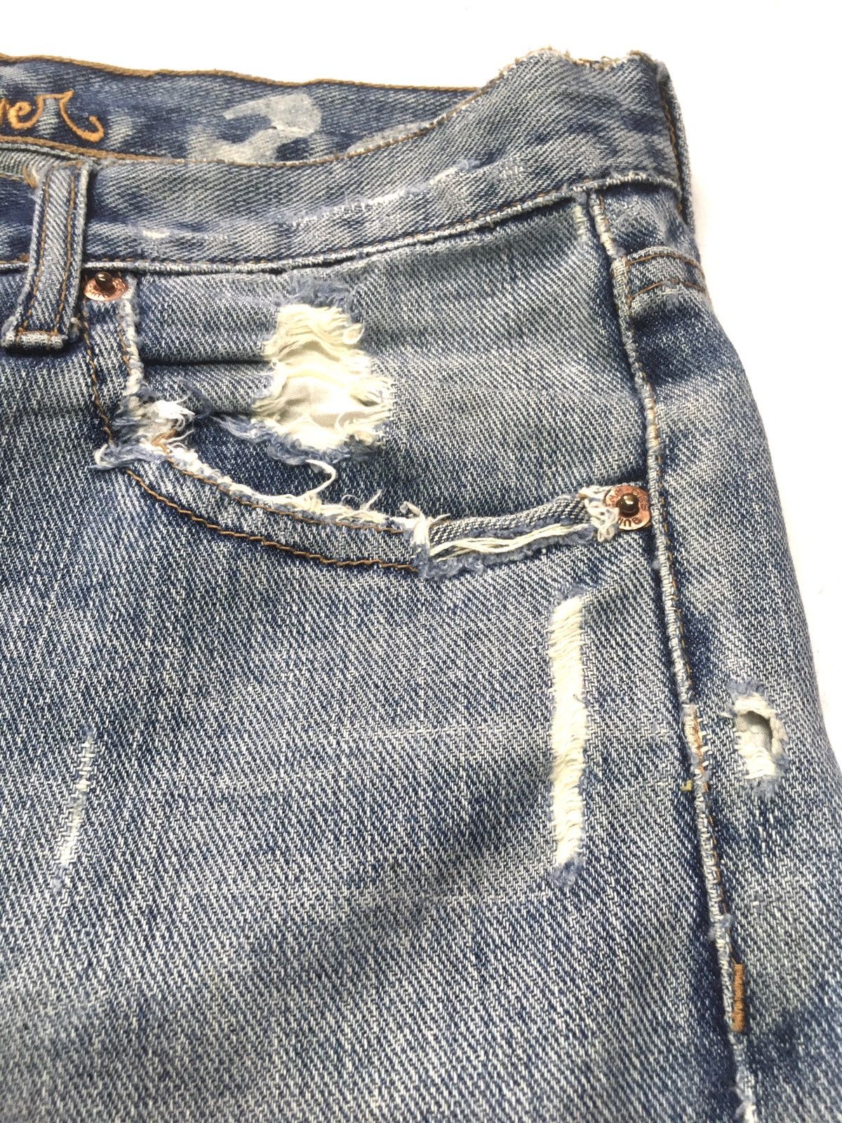 Quiksilver × Vintage Vintage quiksilver distressed denim regular fit Size US 29 - 13 Thumbnail