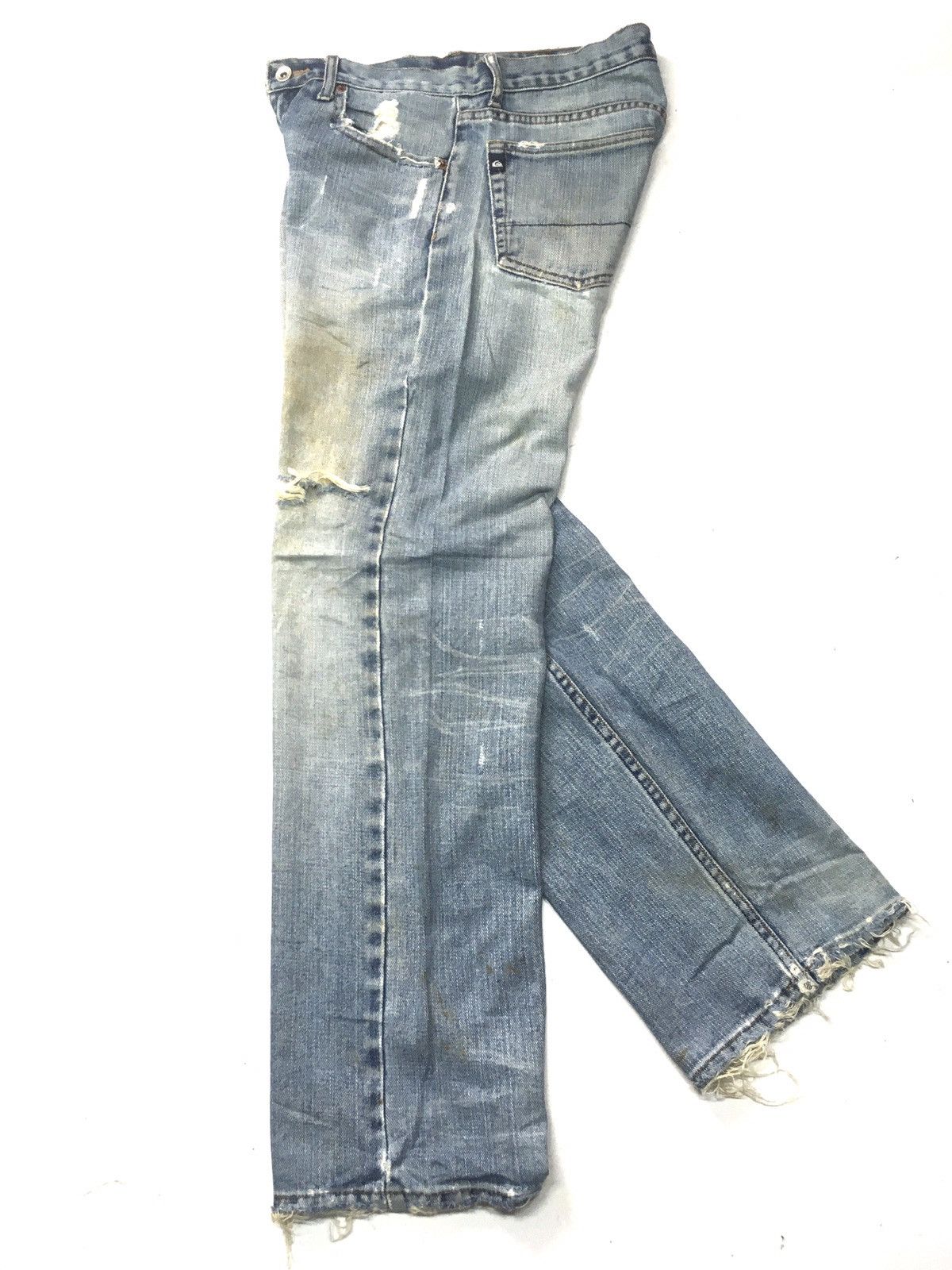 Quiksilver × Vintage Vintage quiksilver distressed denim regular fit Size US 29 - 7 Thumbnail
