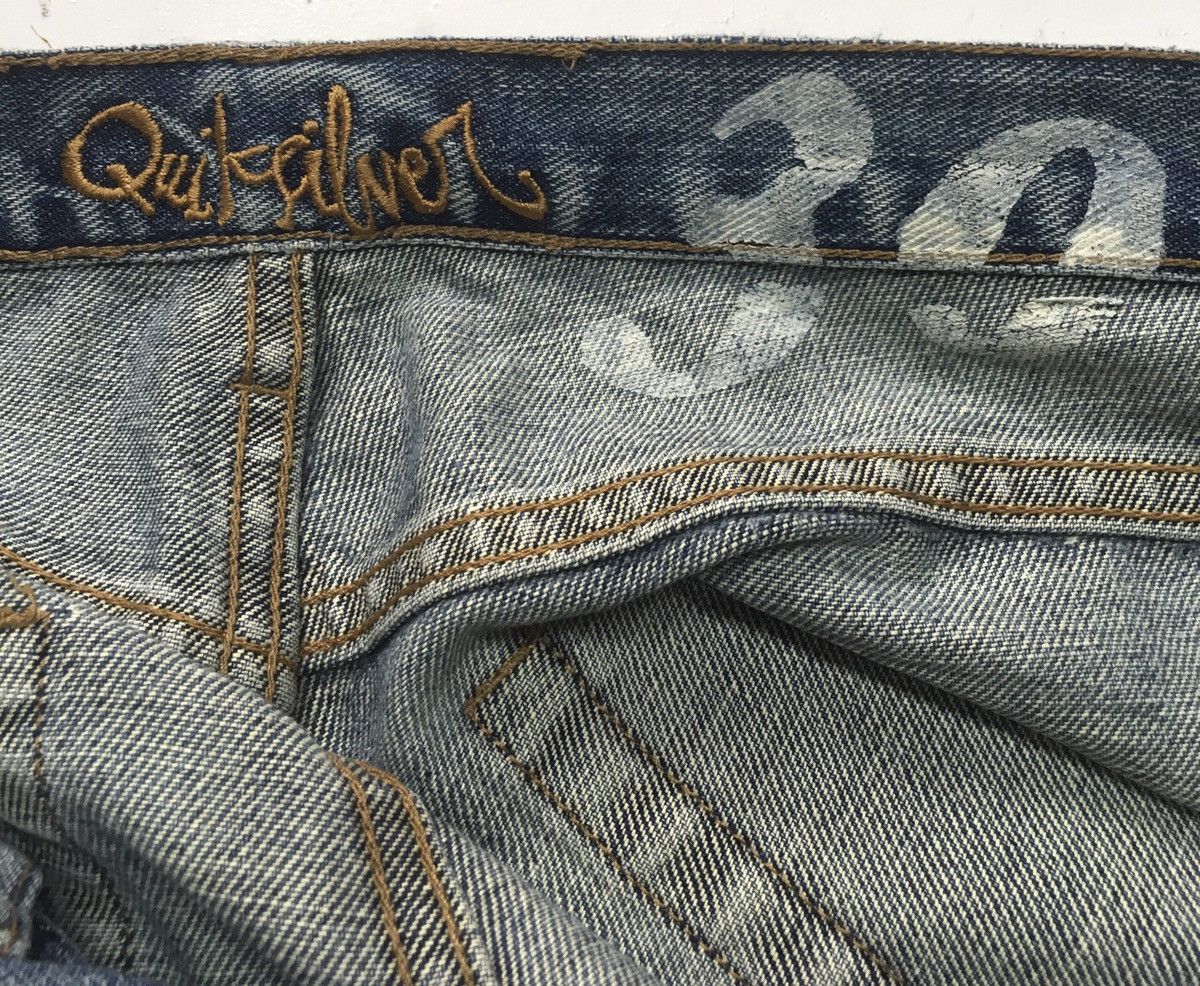Quiksilver × Vintage Vintage quiksilver distressed denim regular fit Size US 29 - 14 Thumbnail
