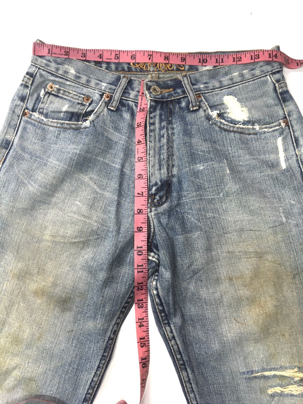 Quiksilver × Vintage Vintage quiksilver distressed denim regular fit Size US 29 - 3 Thumbnail