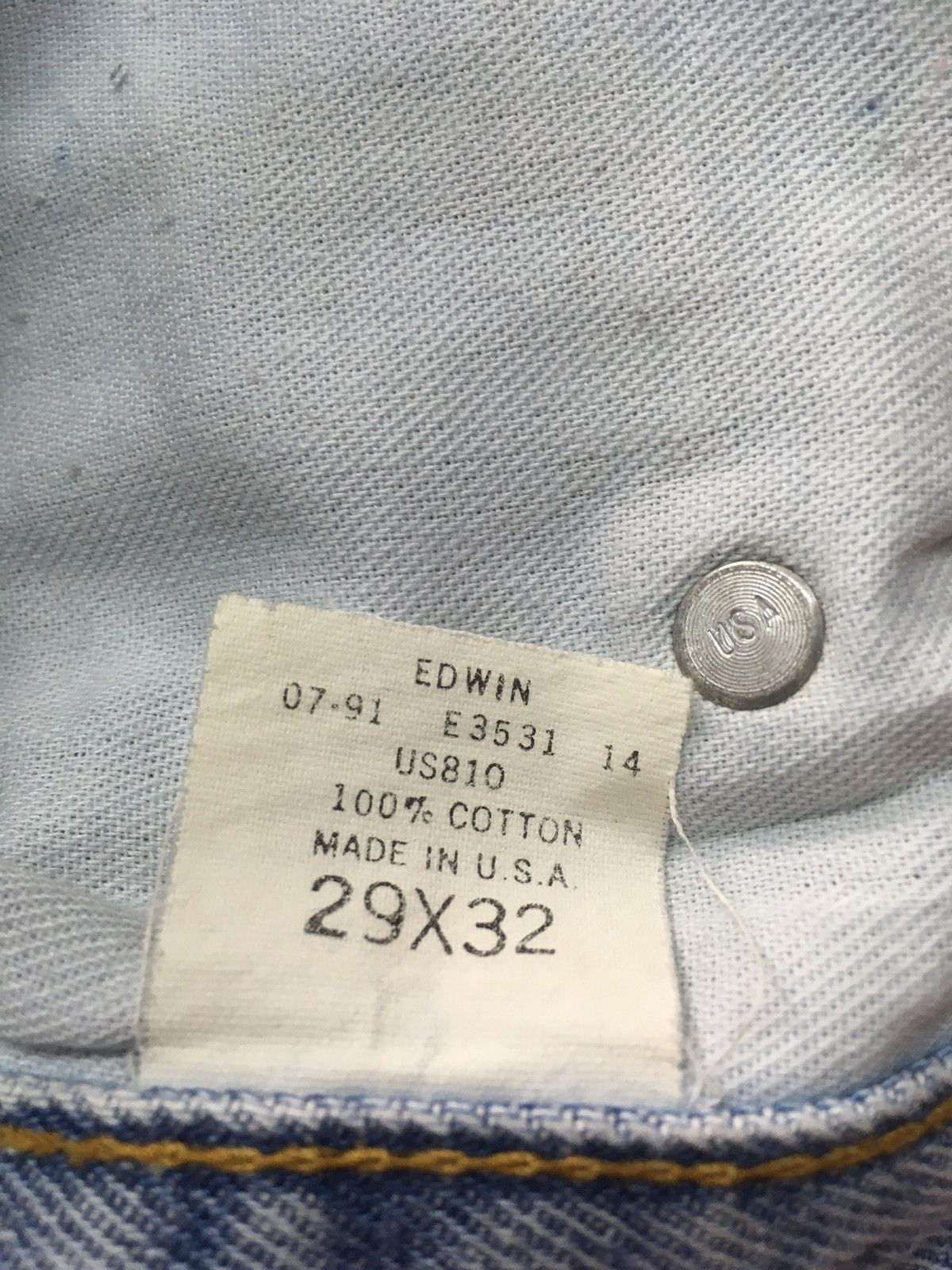 Edwin × Vintage Vintage Edwin distressed denim usa Size US 29 - 12 Thumbnail