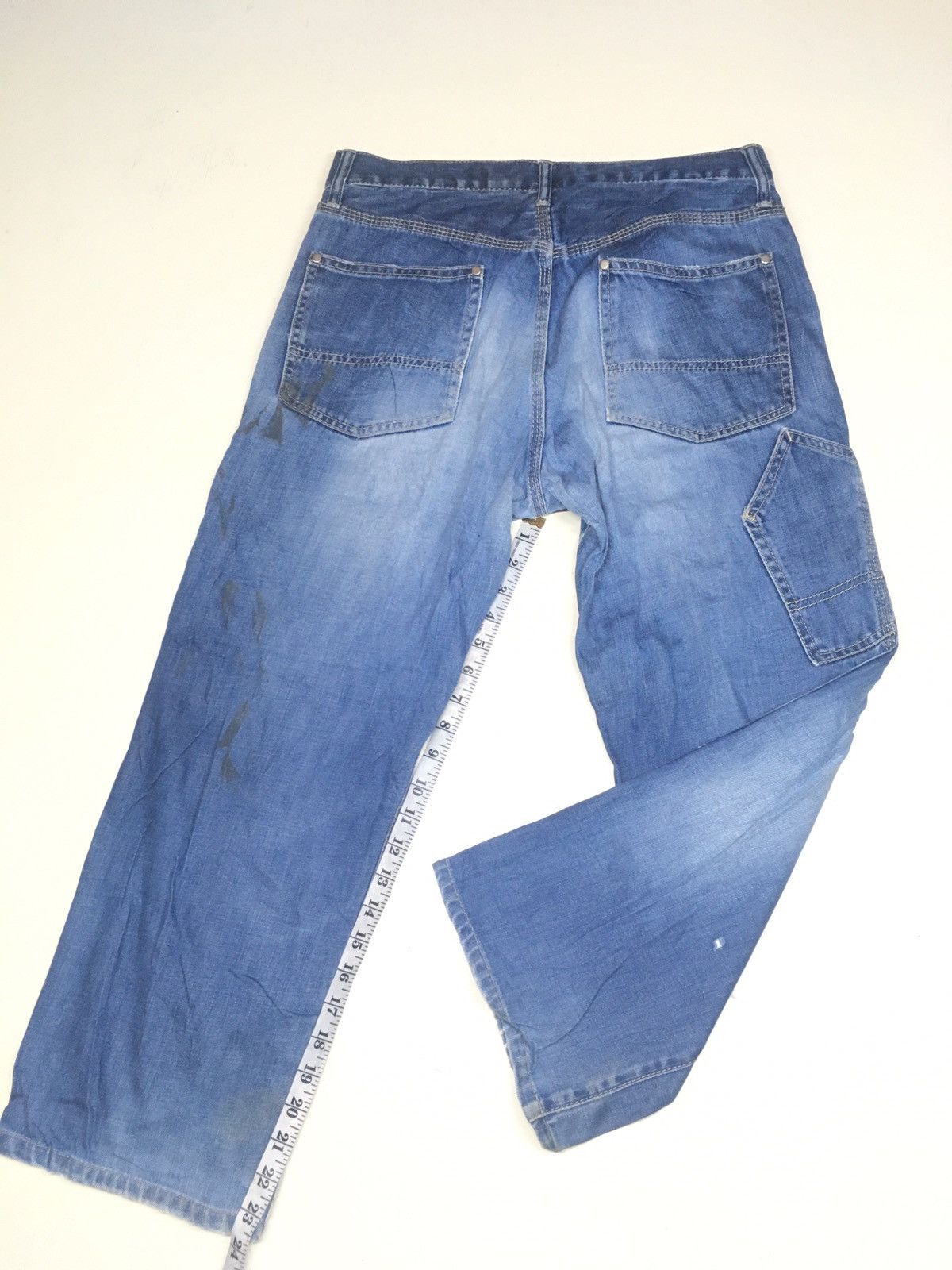 Japanese Brand × Vintage J.N.R.D worker military baker denim pants japan Size US 34 / EU 50 - 3 Thumbnail
