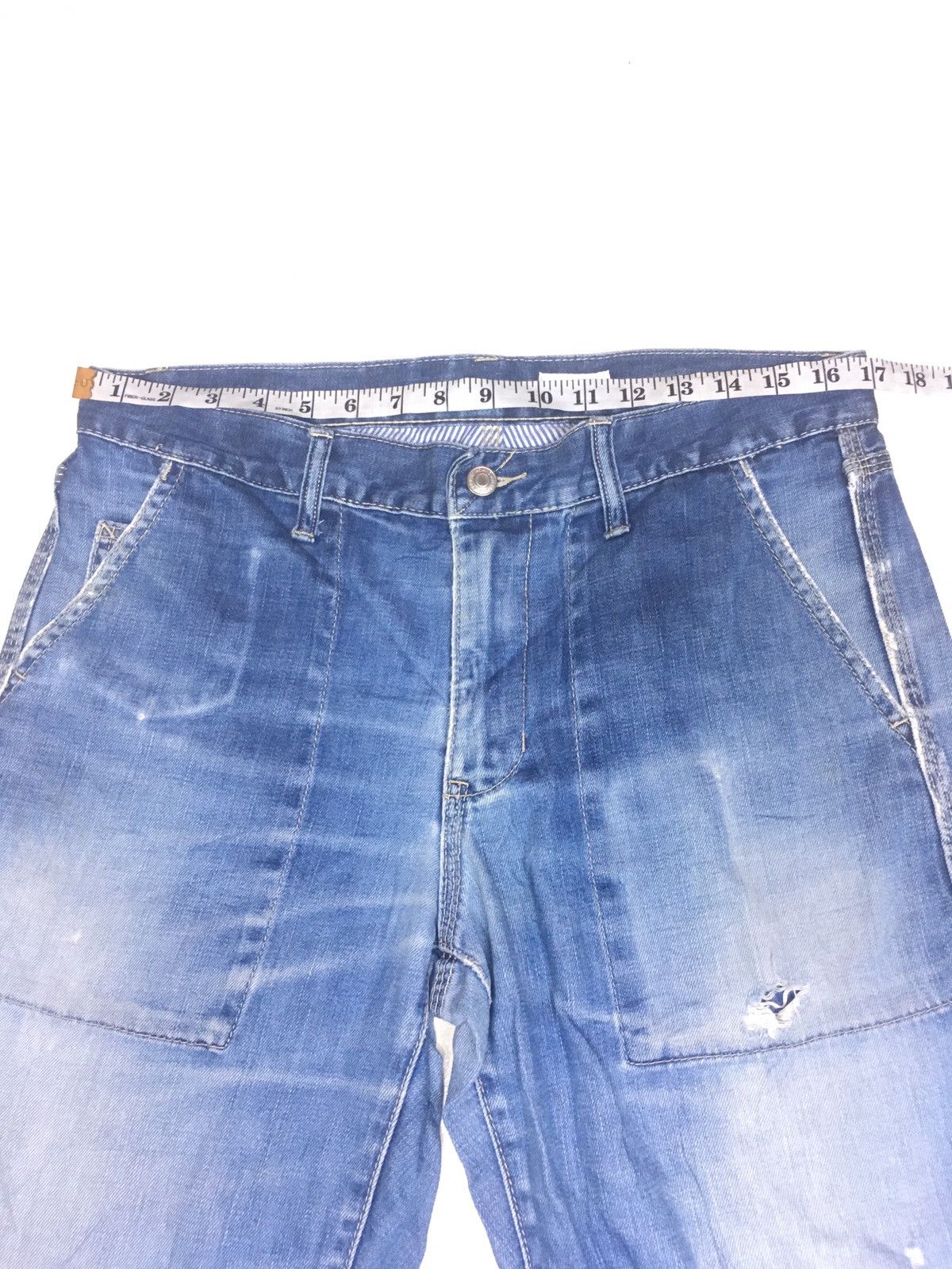 Japanese Brand × Vintage J.N.R.D worker military baker denim pants japan Size US 34 / EU 50 - 6 Thumbnail