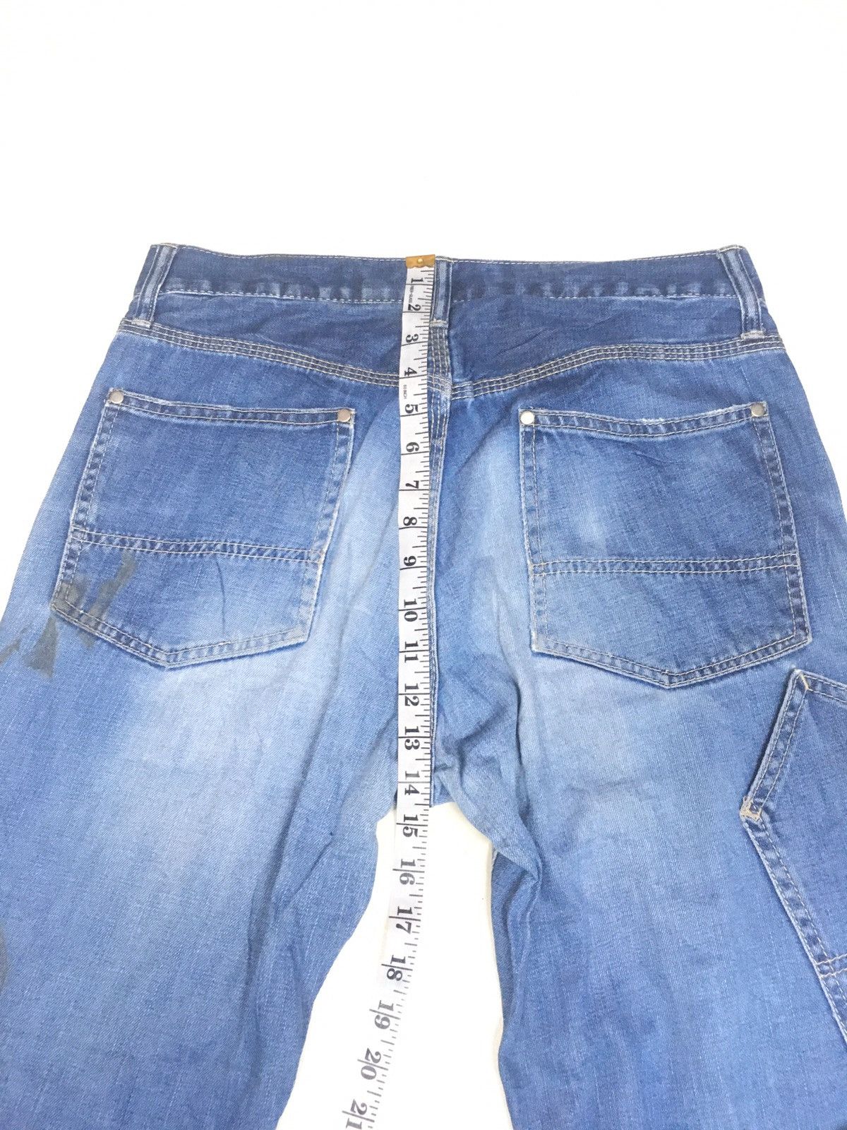 Japanese Brand × Vintage J.N.R.D worker military baker denim pants japan Size US 34 / EU 50 - 4 Thumbnail
