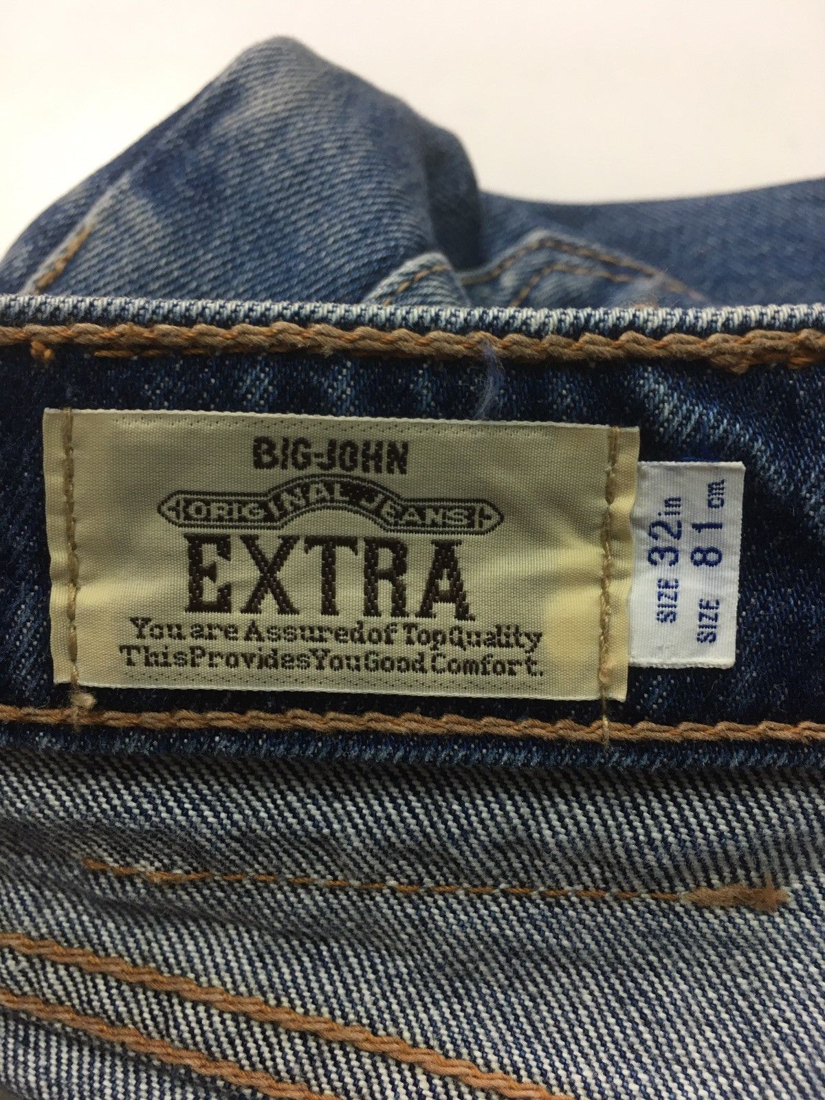Big John × Vintage The world big John distressed denim japan Size US 30 / EU 46 - 13 Thumbnail