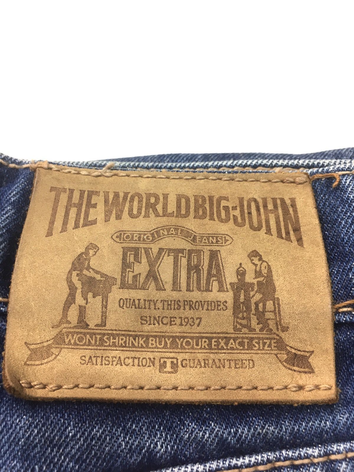 Big John × Vintage The world big John distressed denim japan Size US 30 / EU 46 - 16 Thumbnail
