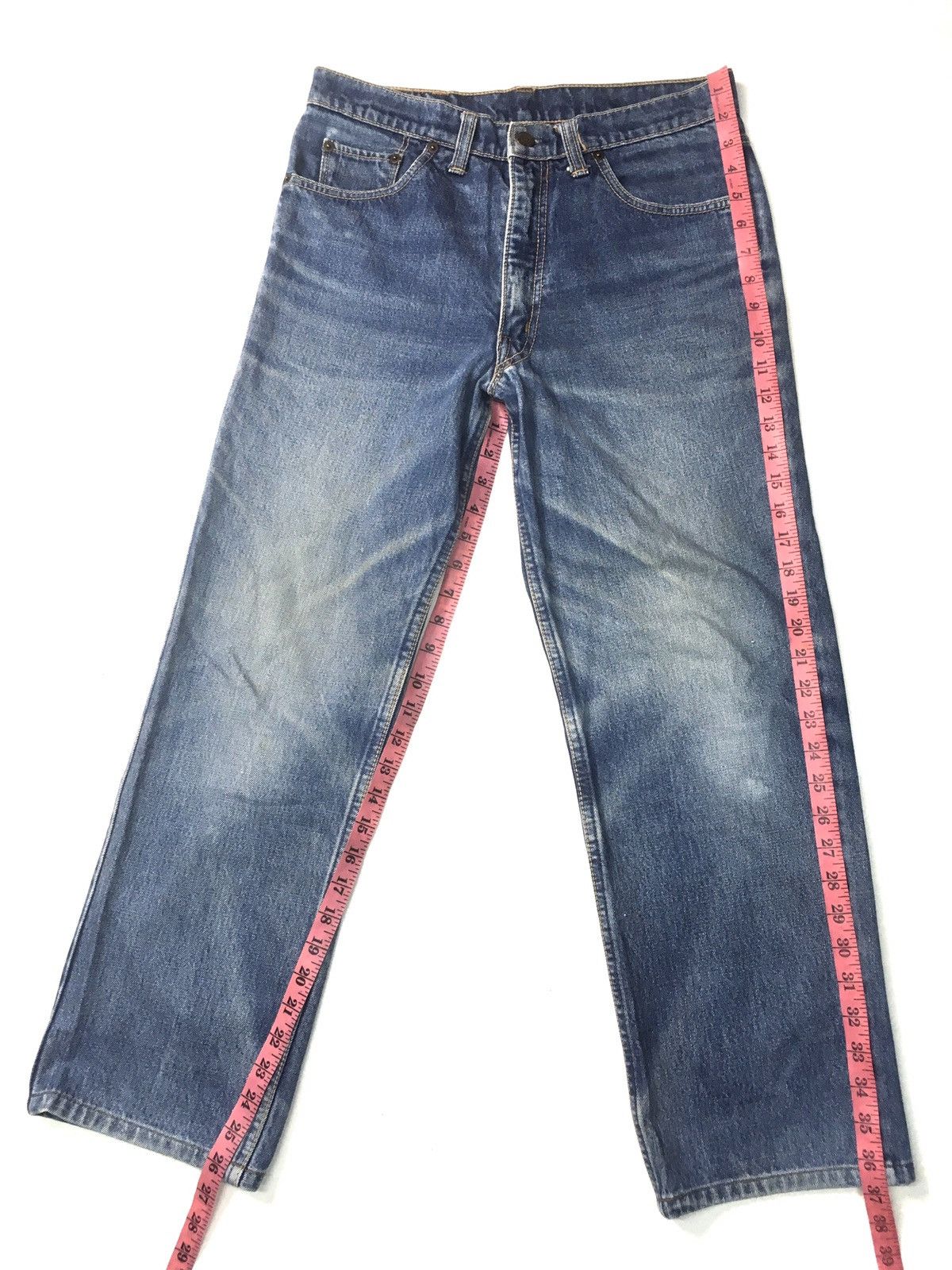 Big John × Vintage The world big John distressed denim japan Size US 30 / EU 46 - 2 Thumbnail