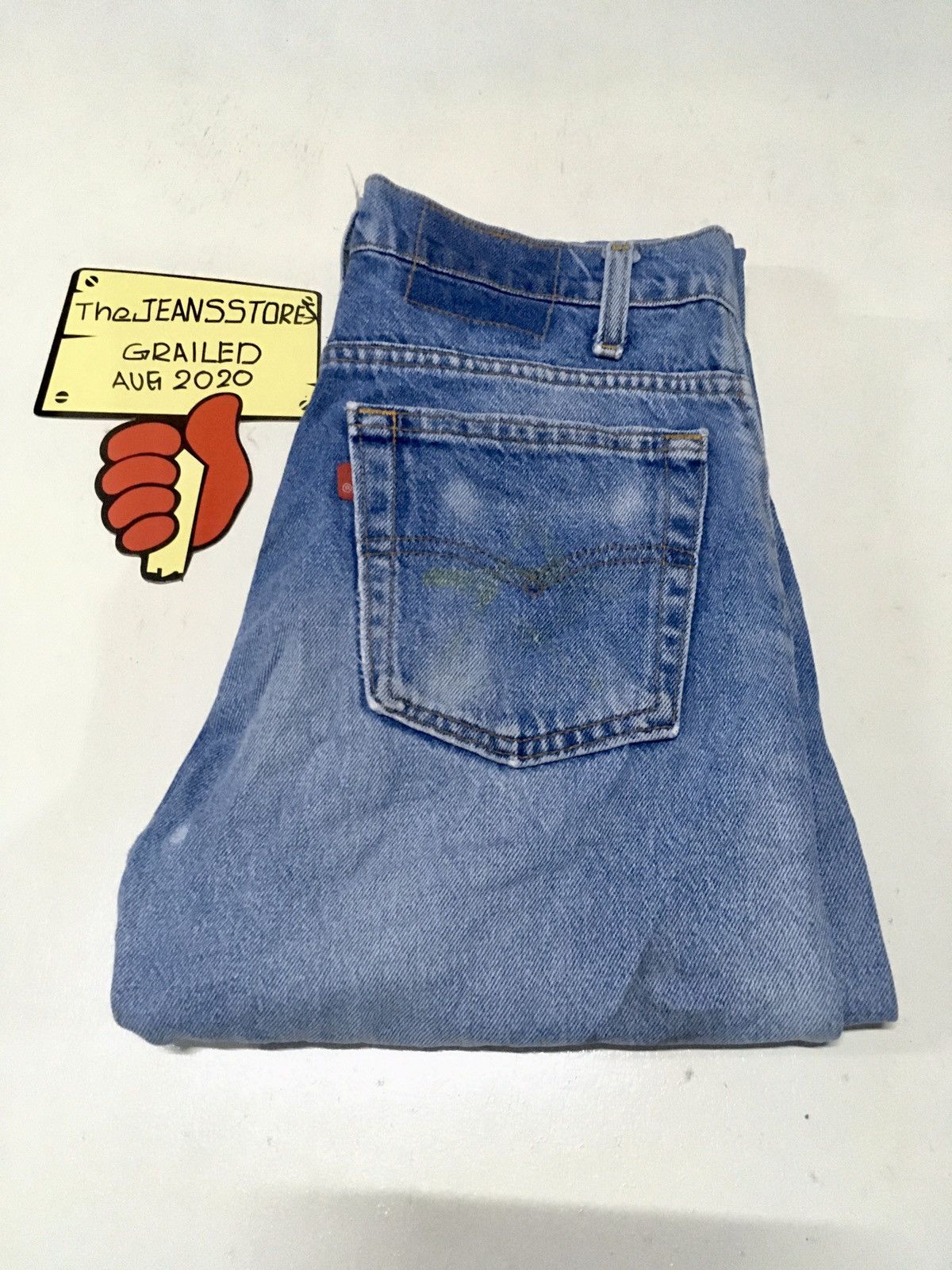 Levi's × Vintage Vintage 80s Levi’s blue wash distressed grunge style denim Size US 29 - 1 Thumbnail