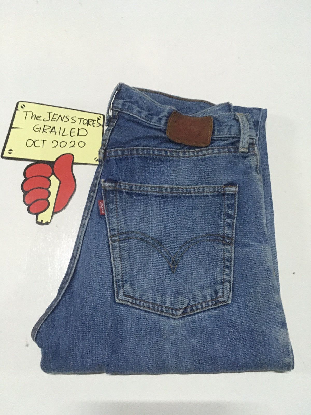 Japanese Brand × Levi's Vintage Clothing × Vintage Vintage Levi’s lot 502 distressed jeans Japan Size US 29 - 1 Thumbnail