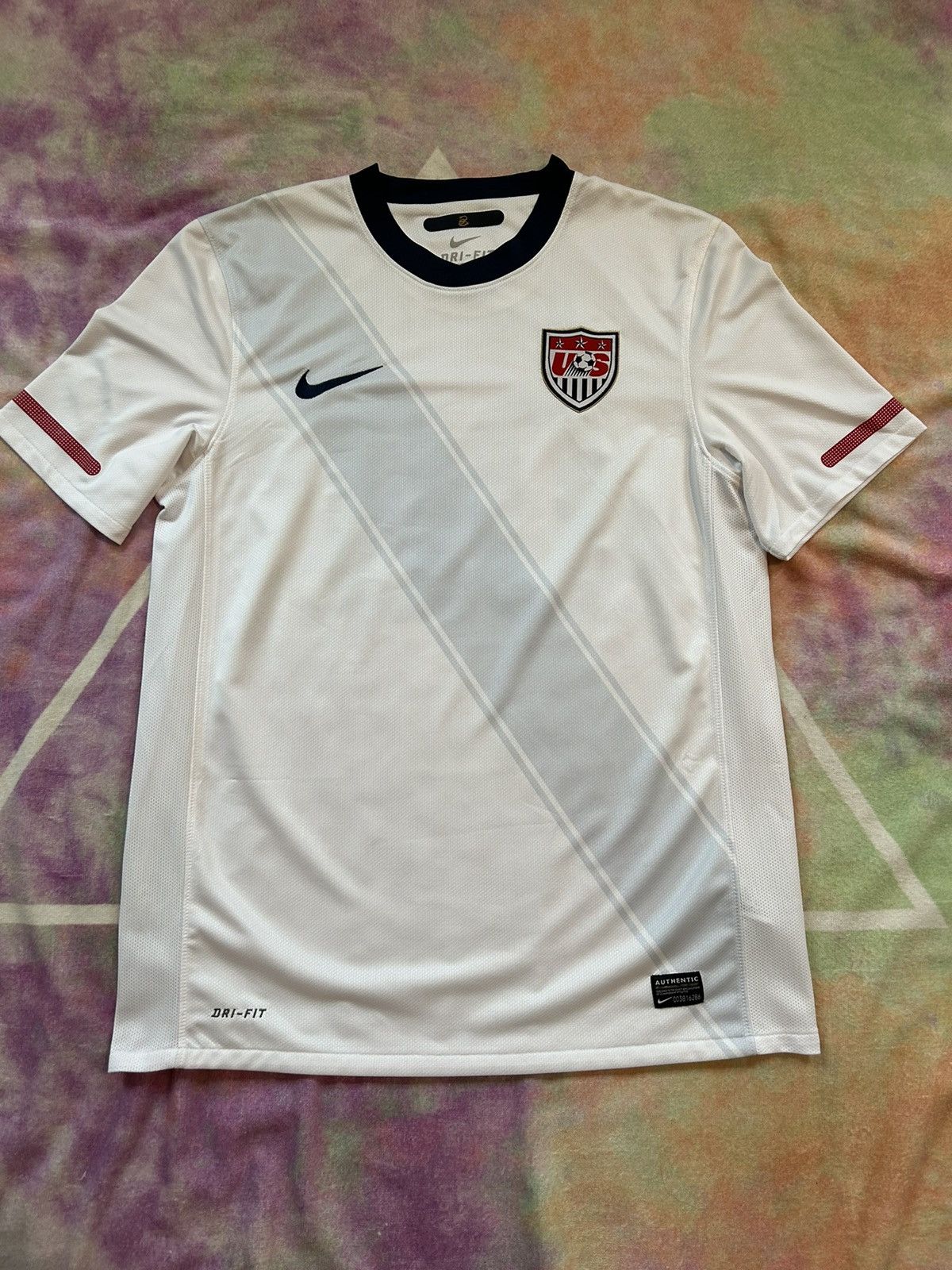 Nike Home 2006 World Cup USMNT USA Soccer Jersey XXL White #10 London  Donavan