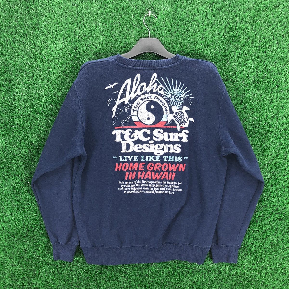 Japanese Brand Vintage T&C Surf Design Aloha Big Logo Sweatshirts Size US M / EU 48-50 / 2 - 1 Thumbnail