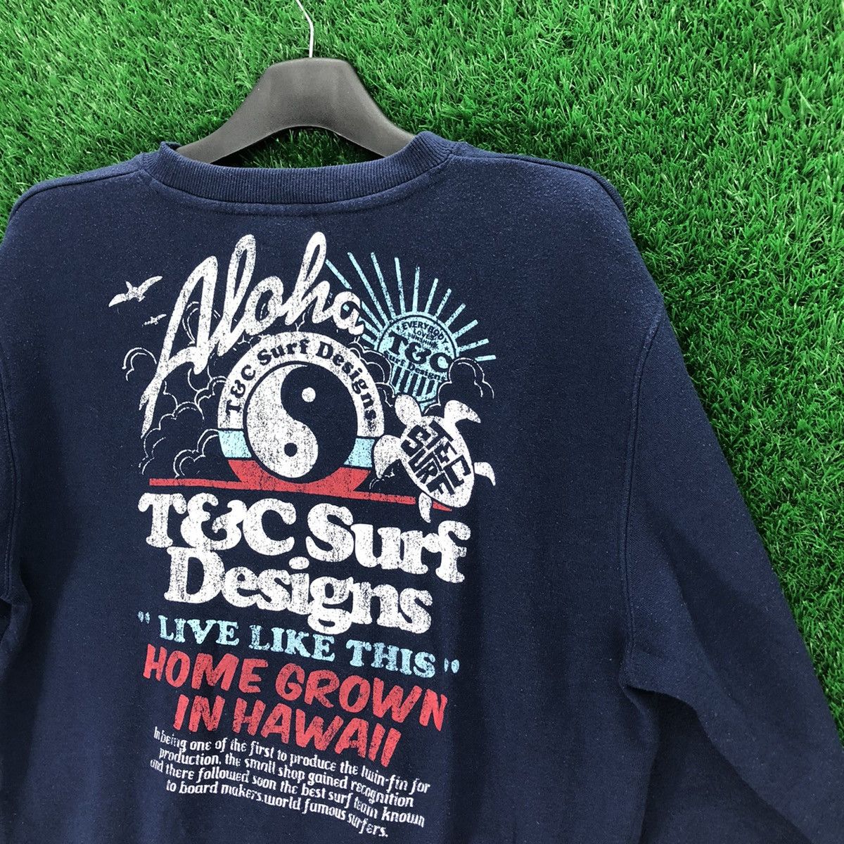 Japanese Brand Vintage T&C Surf Design Aloha Big Logo Sweatshirts Size US M / EU 48-50 / 2 - 2 Thumbnail