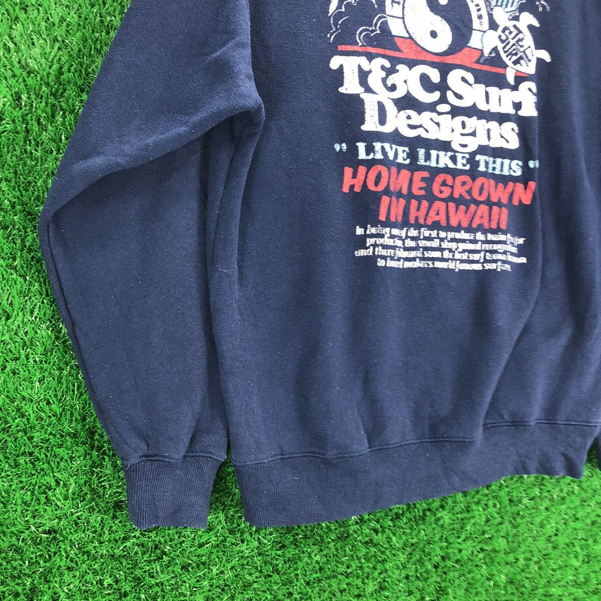 Japanese Brand Vintage T&C Surf Design Aloha Big Logo Sweatshirts Size US M / EU 48-50 / 2 - 3 Thumbnail