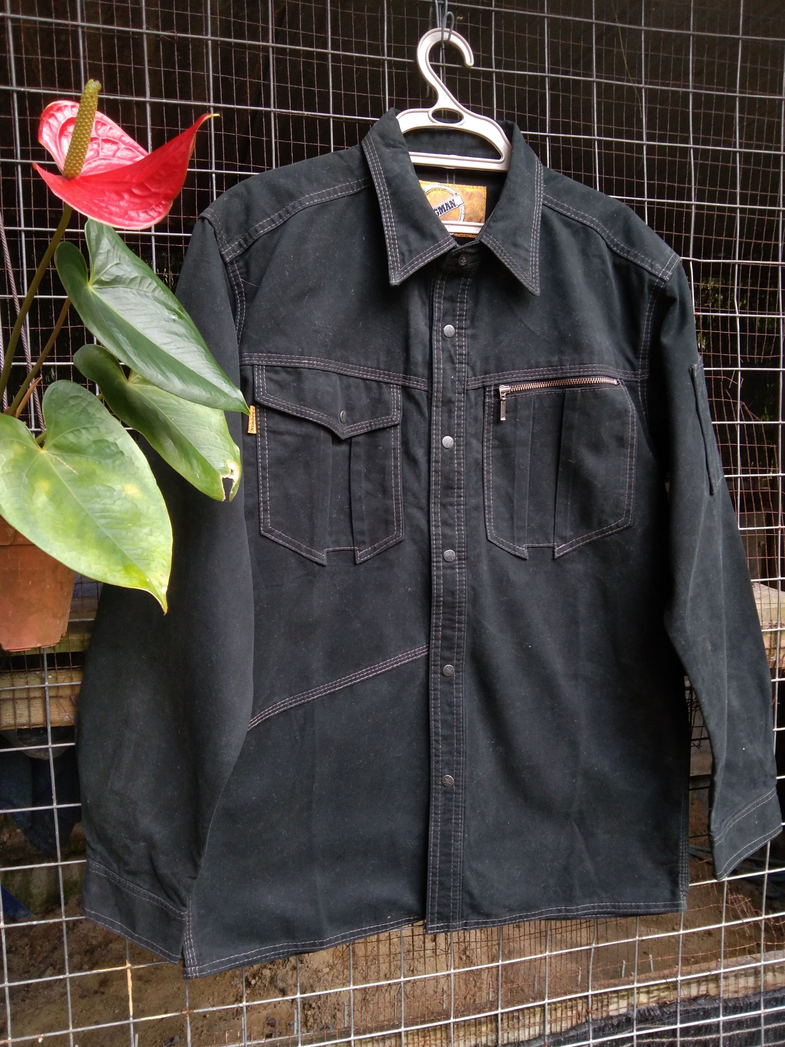 VINTAGE DOGMAN SNAP BUTTON MEN'S JACKET