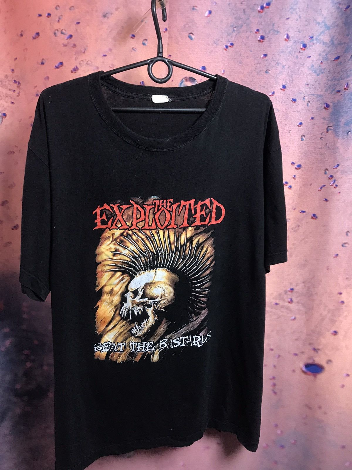 VINTAGE THE EXPLOITED Punkrock store band Reaper beat the bastards tee shirt