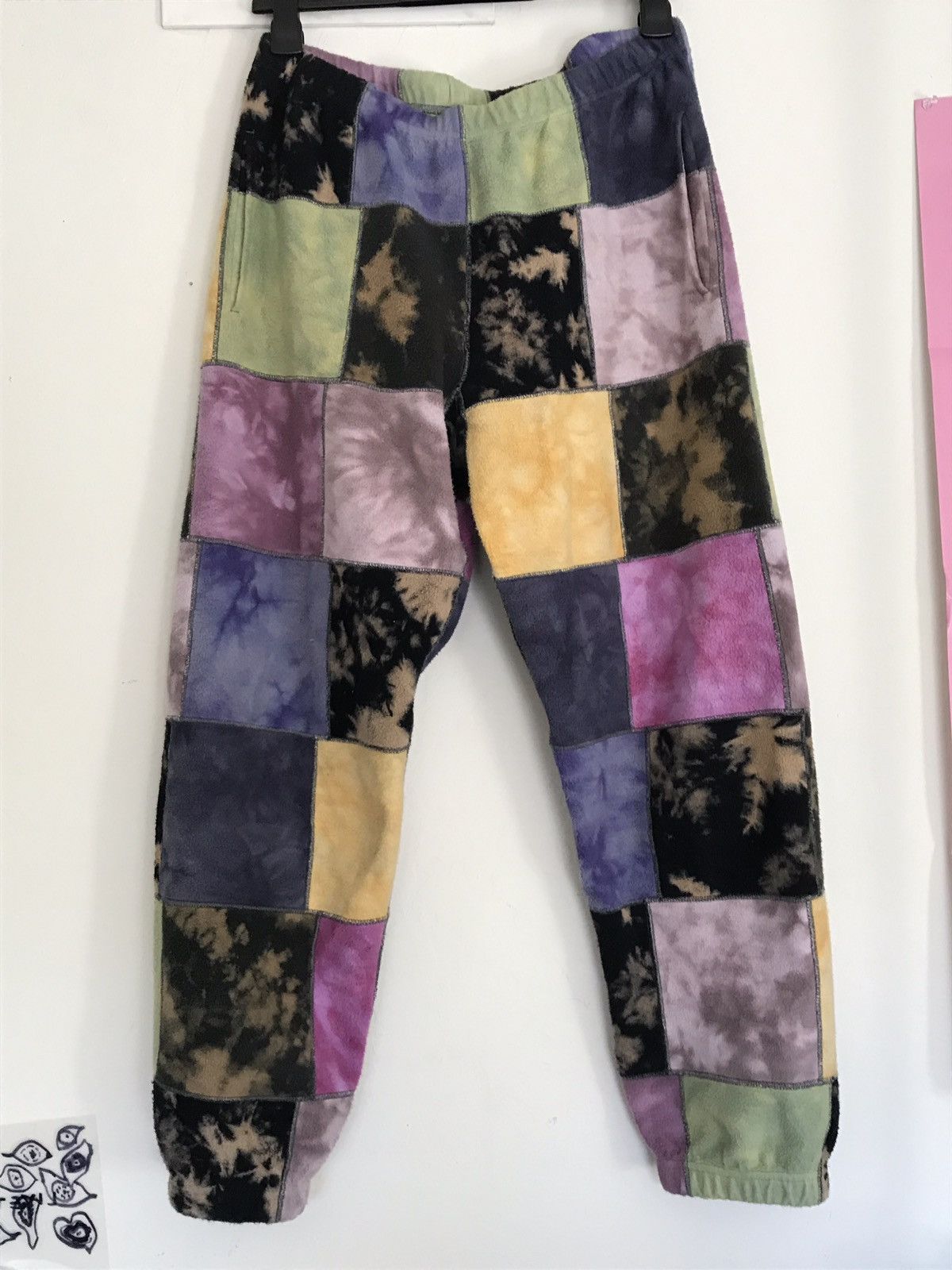 Supreme 19ss Patchwork Tie Dye Sweatpant