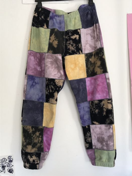 Supreme Supreme 19SS Patchwork Tie Dye Sweatpant Size Medium | Grailed