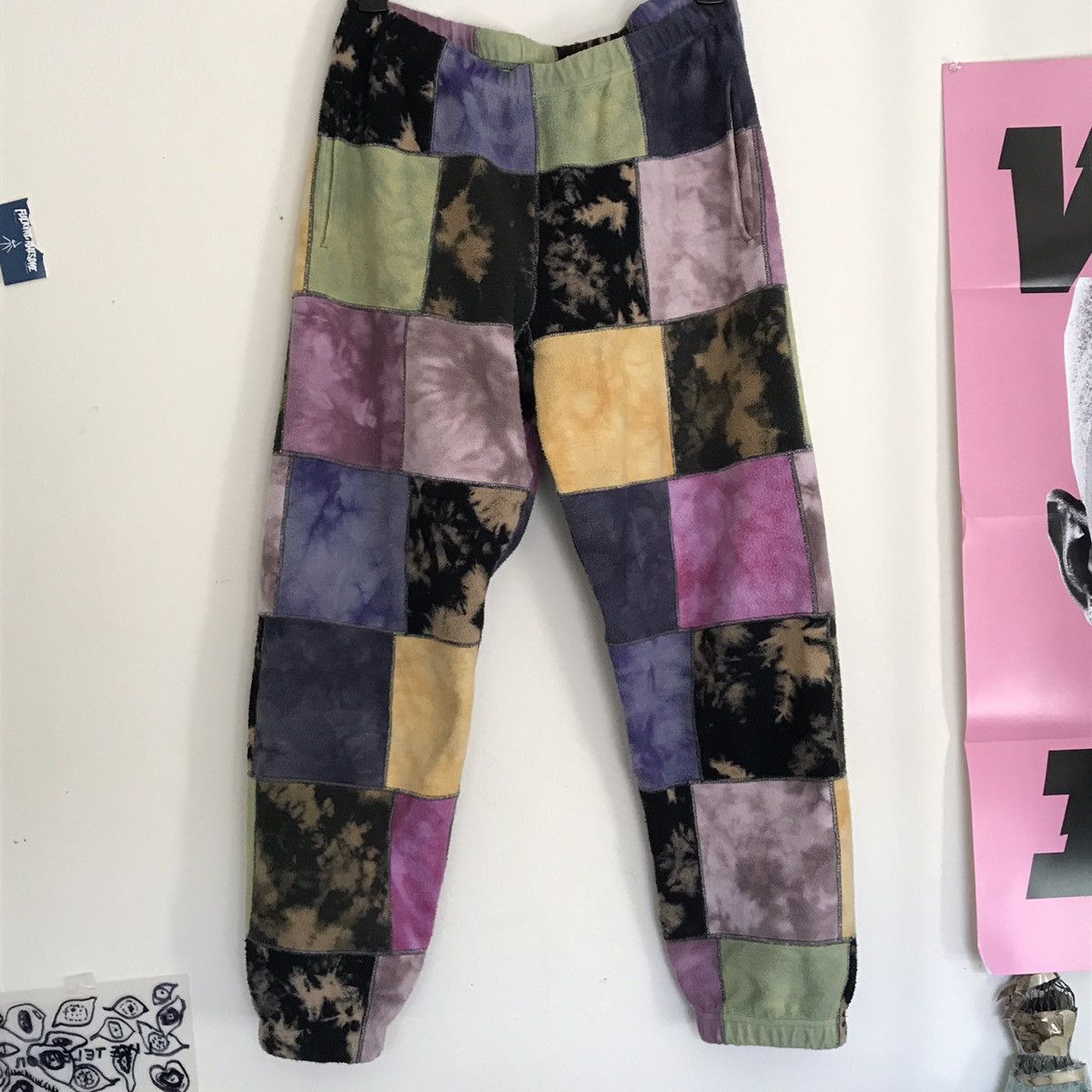 Supreme 19SS Patchwork Tie Dye Sweatpant Size Medium