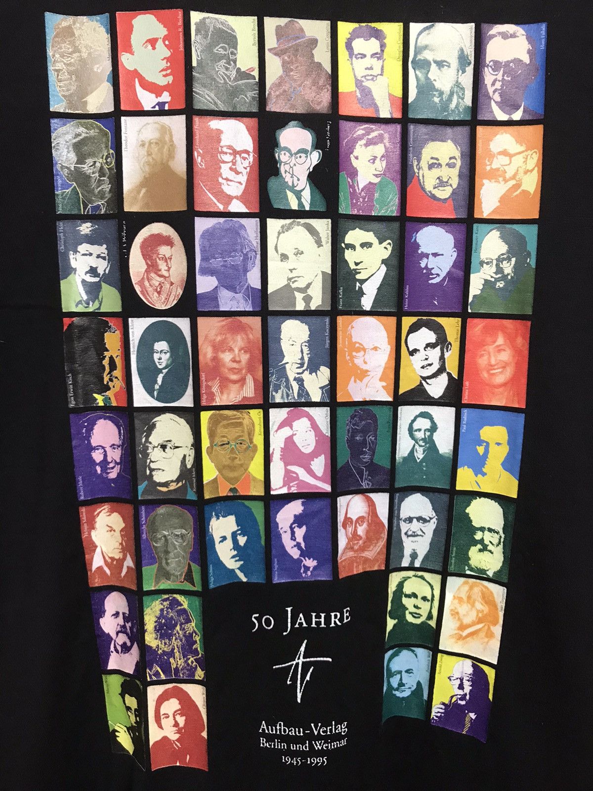 Vintage Vintage 50 jahre Aufbau Verlag rare tee Size US L / EU 52-54 / 3 - 3 Thumbnail