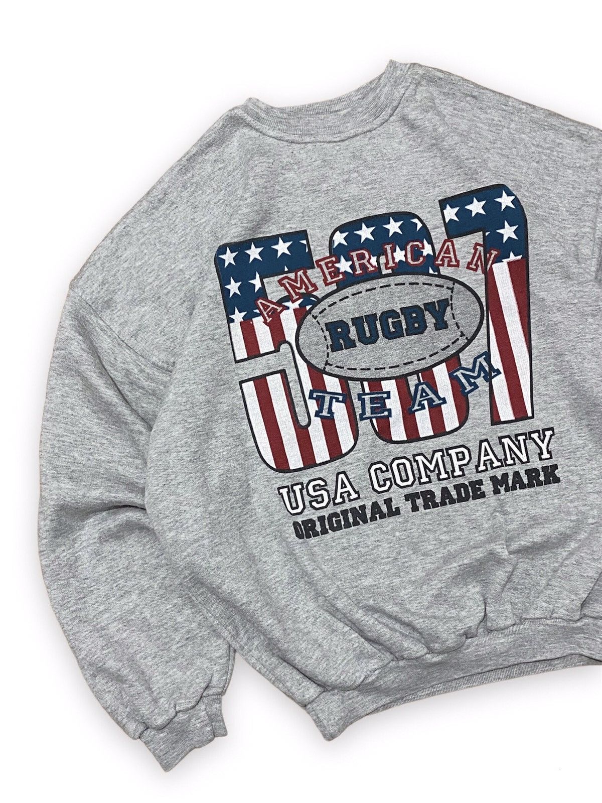 Vintage Vintage 90s American Rugby Team Oversized Sweatshirt Size US XL / EU 56 / 4 - 2 Thumbnail