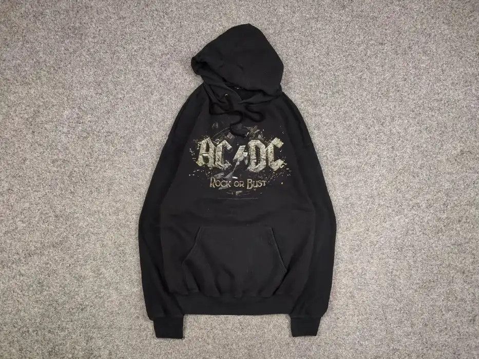 AC/DC Retro AC/DC Rock Or Bust Black Logo Hoodie Size US L / EU 52-54 / 3 - 1 Thumbnail