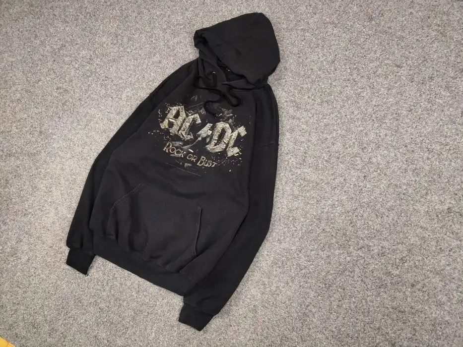 AC/DC Retro AC/DC Rock Or Bust Black Logo Hoodie Size US L / EU 52-54 / 3 - 2 Thumbnail