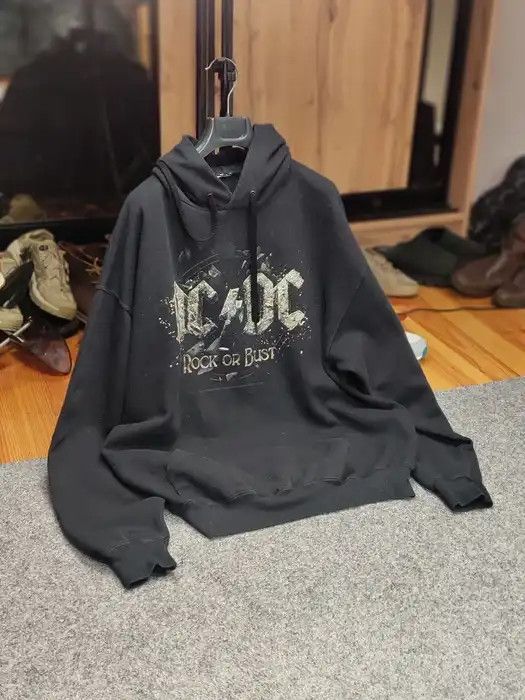 AC/DC Retro AC/DC Rock Or Bust Black Logo Hoodie Size US L / EU 52-54 / 3 - 10 Thumbnail