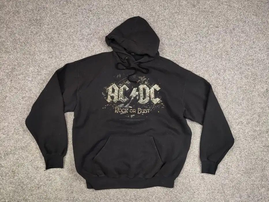 AC/DC Retro AC/DC Rock Or Bust Black Logo Hoodie Size US L / EU 52-54 / 3 - 6 Thumbnail