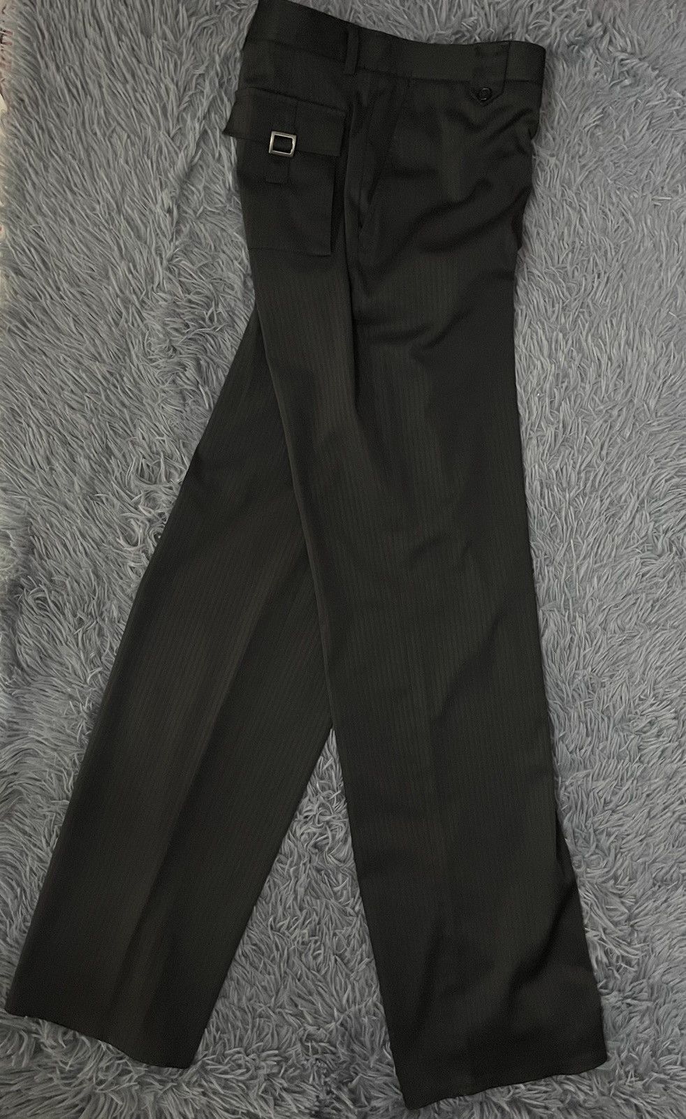 Versace Versace avant garde Palazzo volumetric pocket striped pants Size US 33 - 1 Thumbnail