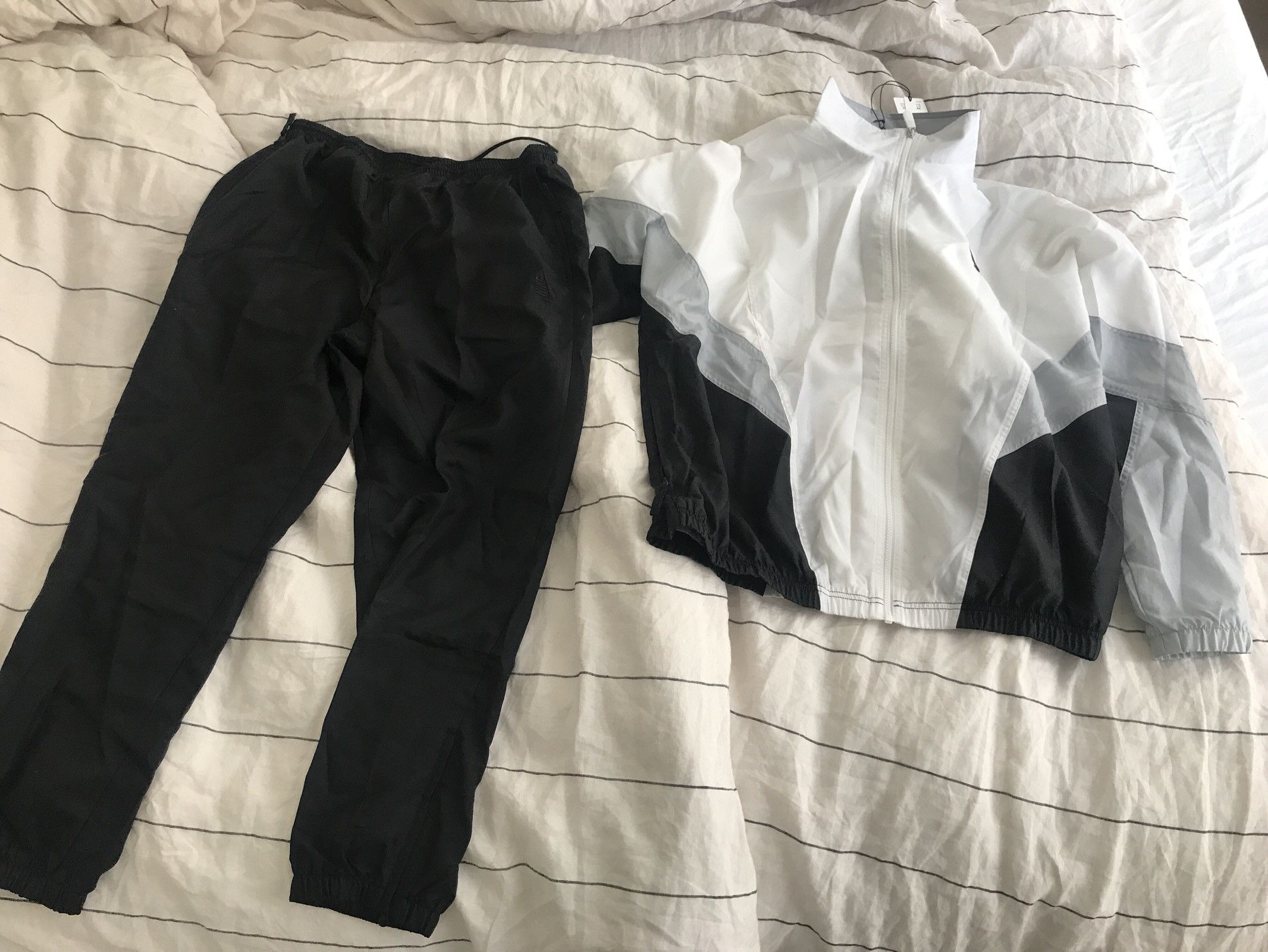 Nike NikeLab Heritage Track Suit Black White Wolf Grailed