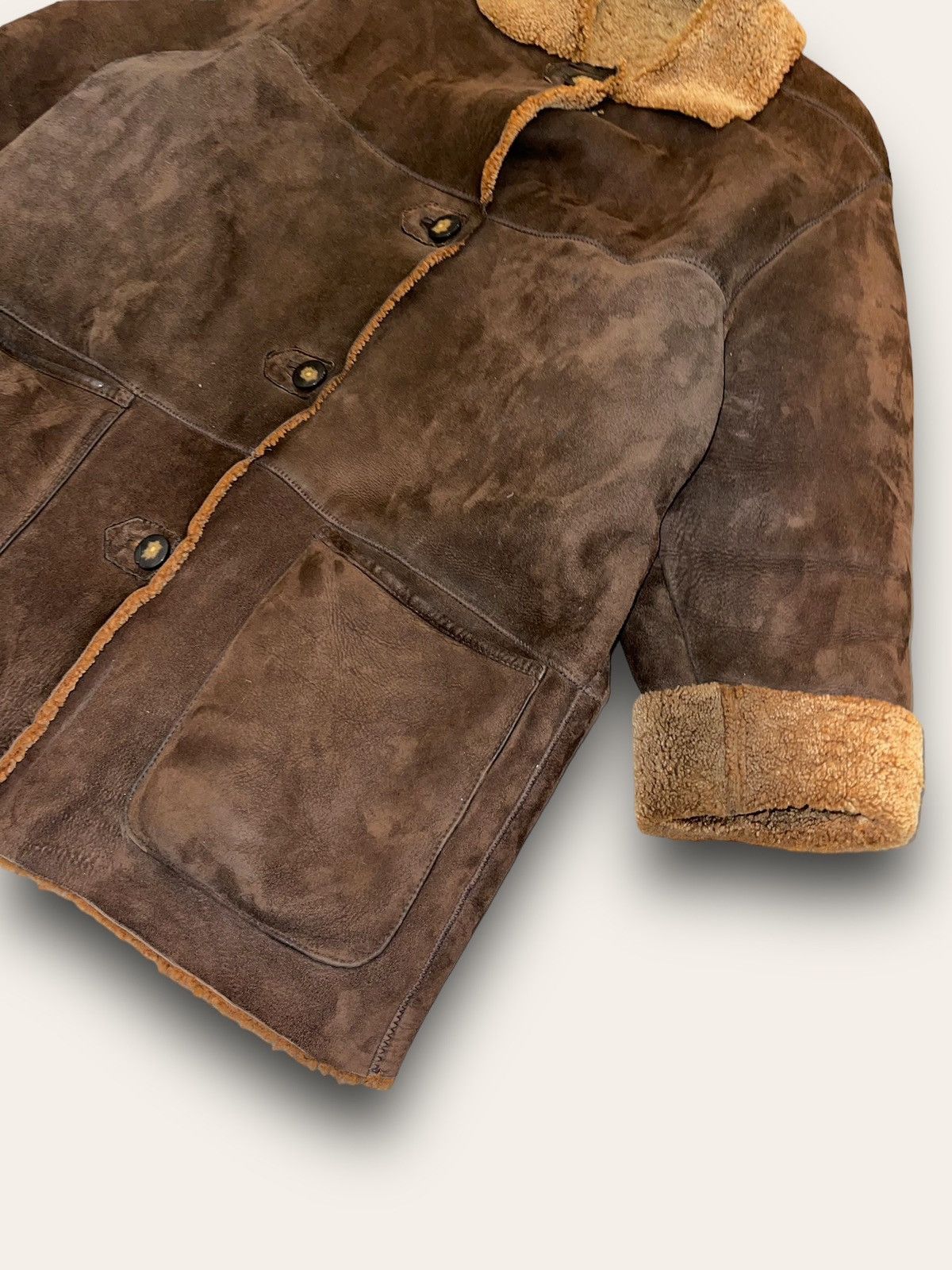 Leather Archive Louisiana Shearling Brown Leather Jacket Size M / US 6-8 / IT 42-44 - 2 Thumbnail