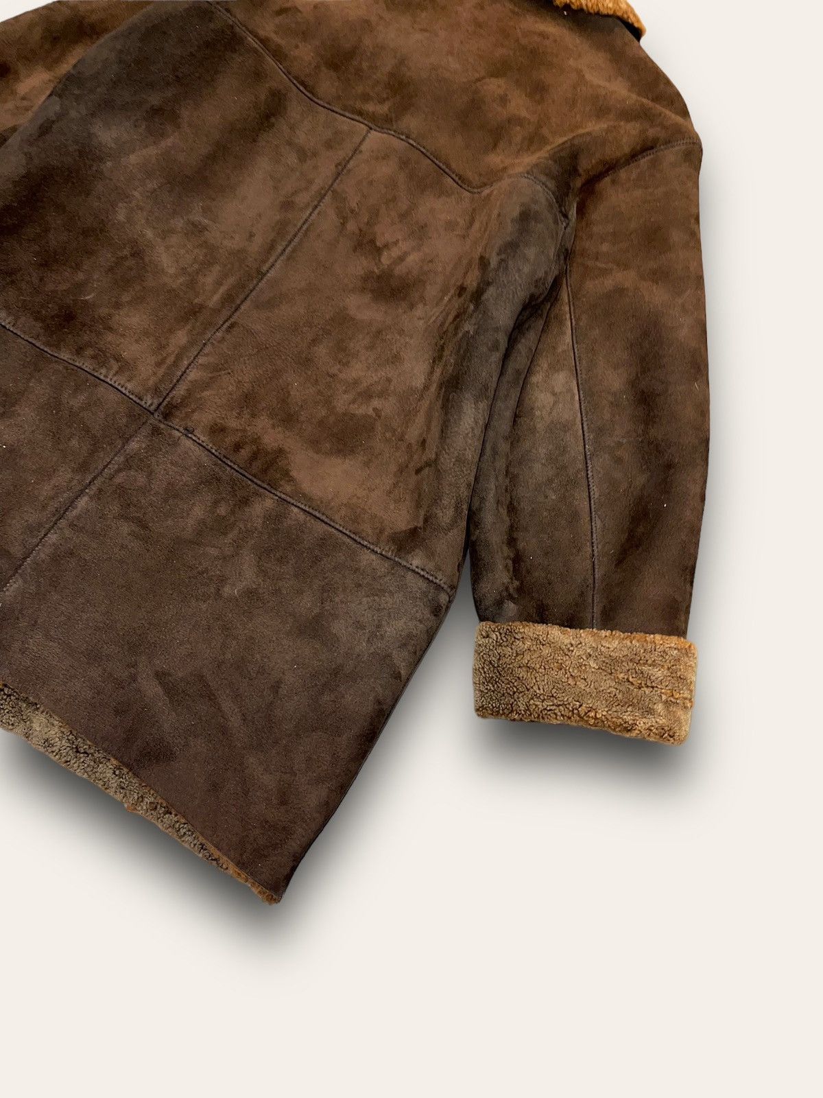 Leather Archive Louisiana Shearling Brown Leather Jacket Size M / US 6-8 / IT 42-44 - 7 Thumbnail