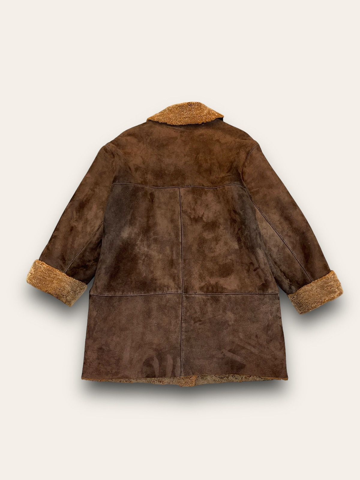 Leather Archive Louisiana Shearling Brown Leather Jacket Size M / US 6-8 / IT 42-44 - 6 Thumbnail