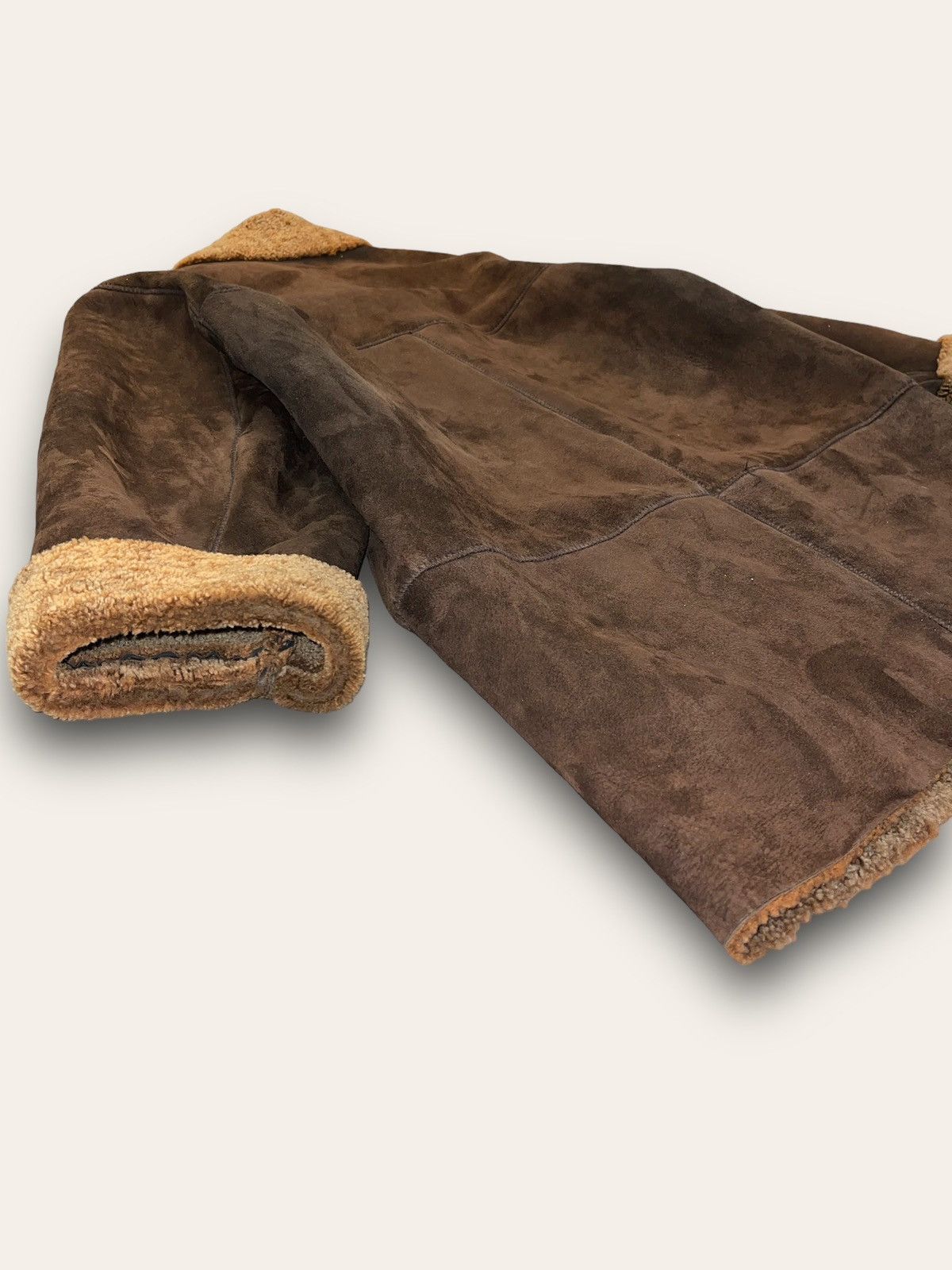 Leather Archive Louisiana Shearling Brown Leather Jacket Size M / US 6-8 / IT 42-44 - 8 Thumbnail