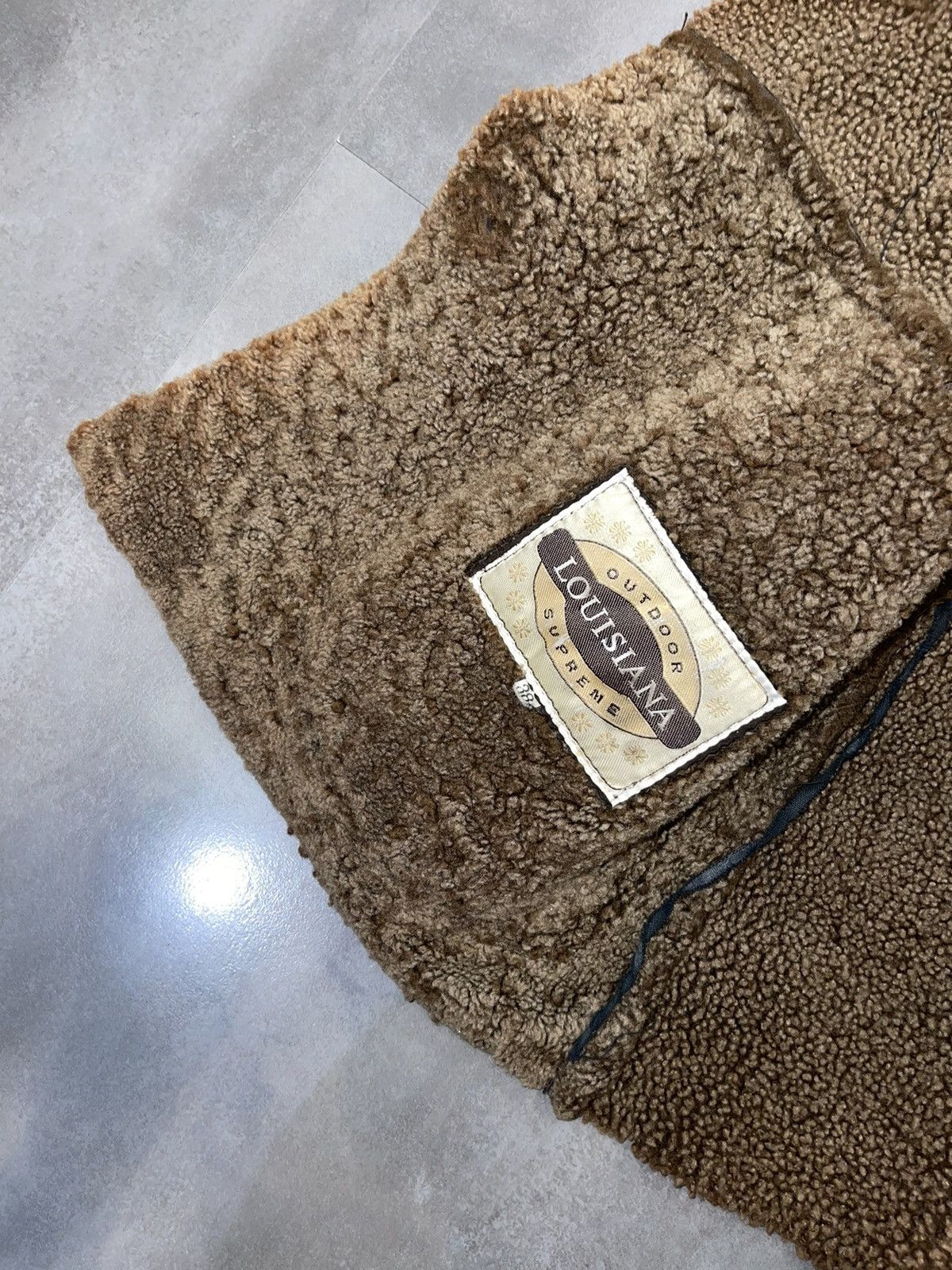 Leather Archive Louisiana Shearling Brown Leather Jacket Size M / US 6-8 / IT 42-44 - 12 Thumbnail