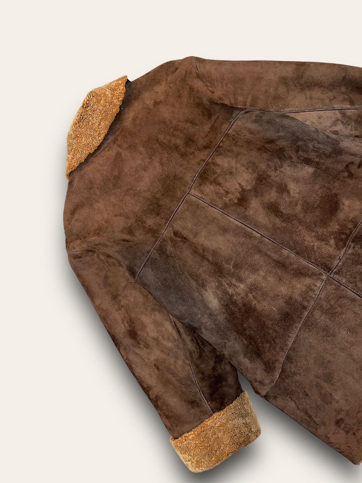 Leather Archive Louisiana Shearling Brown Leather Jacket Size M / US 6-8 / IT 42-44 - 10 Thumbnail