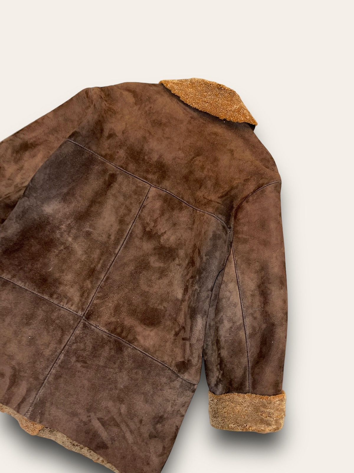 Leather Archive Louisiana Shearling Brown Leather Jacket Size M / US 6-8 / IT 42-44 - 9 Thumbnail
