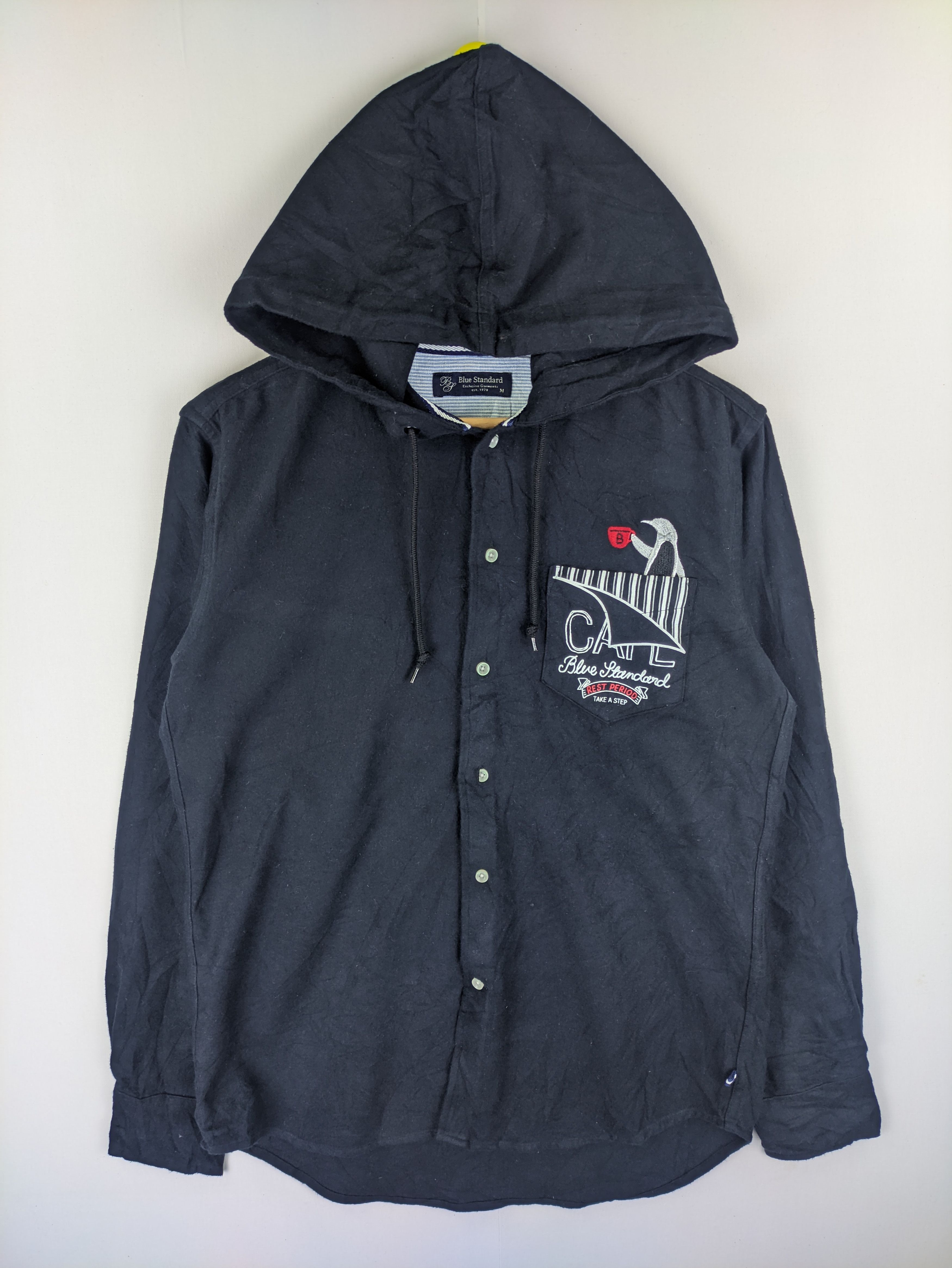 Flannel Steals🔥Shirt Button Up Hooded by Blue Standard Size US M / EU 48-50 / 2 - 1 Thumbnail