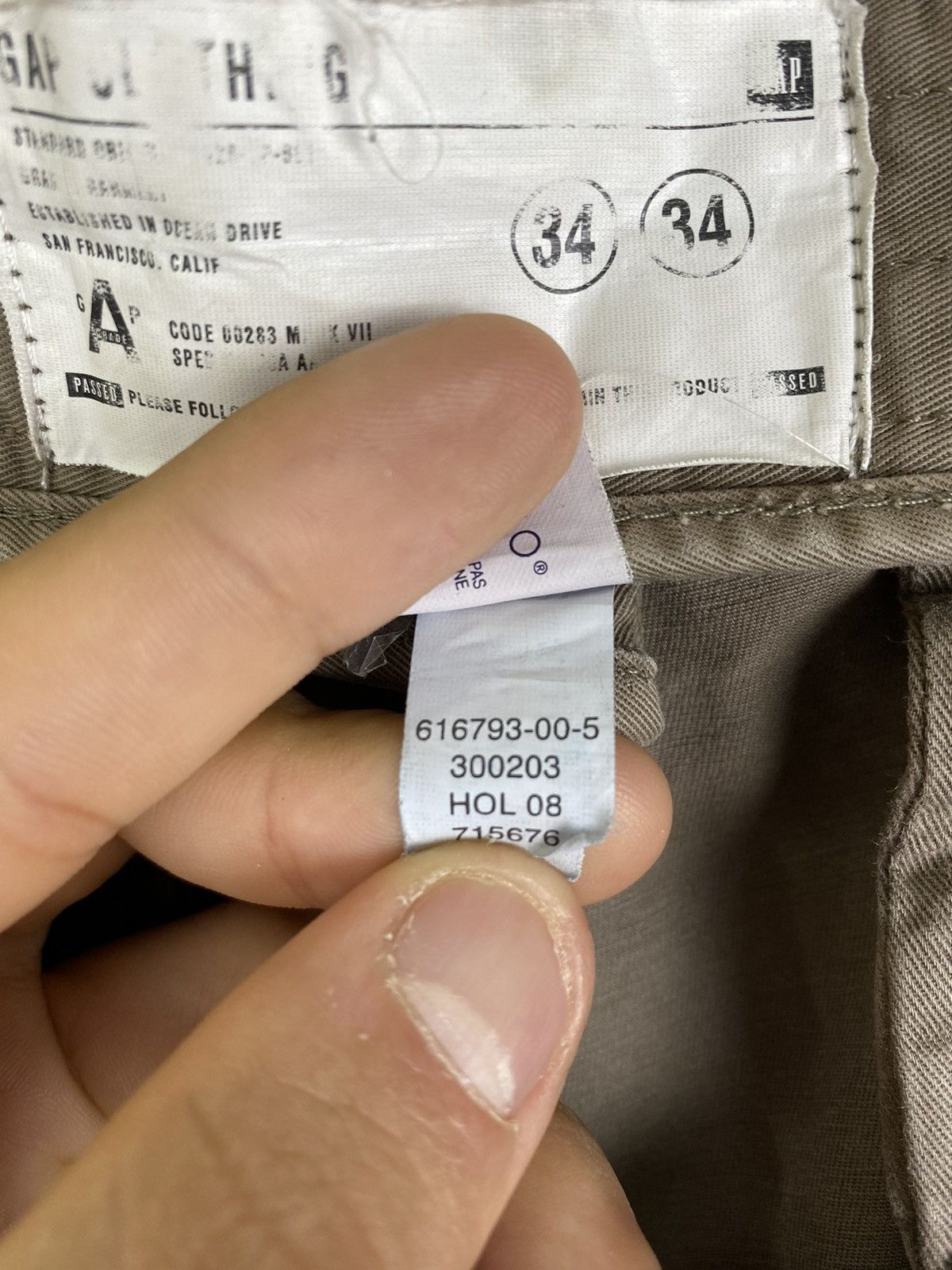 Gap × Vintage Mens Vintage Gap Cargo Pants streetwear y2k army Rare hype Size US 34 / EU 50 - 19 Thumbnail