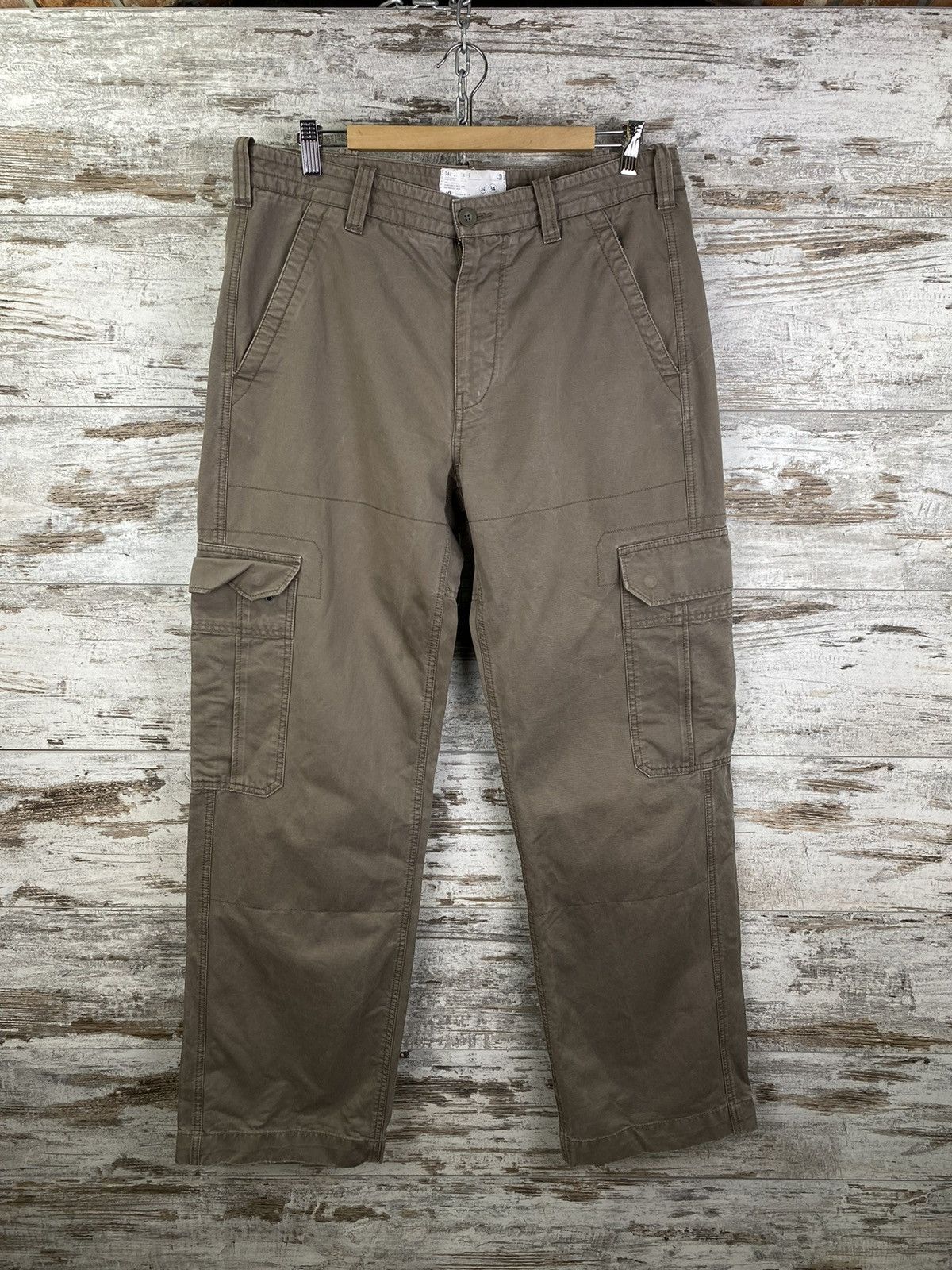 Gap × Vintage Mens Vintage Gap Cargo Pants streetwear y2k army Rare hype Size US 34 / EU 50 - 2 Thumbnail