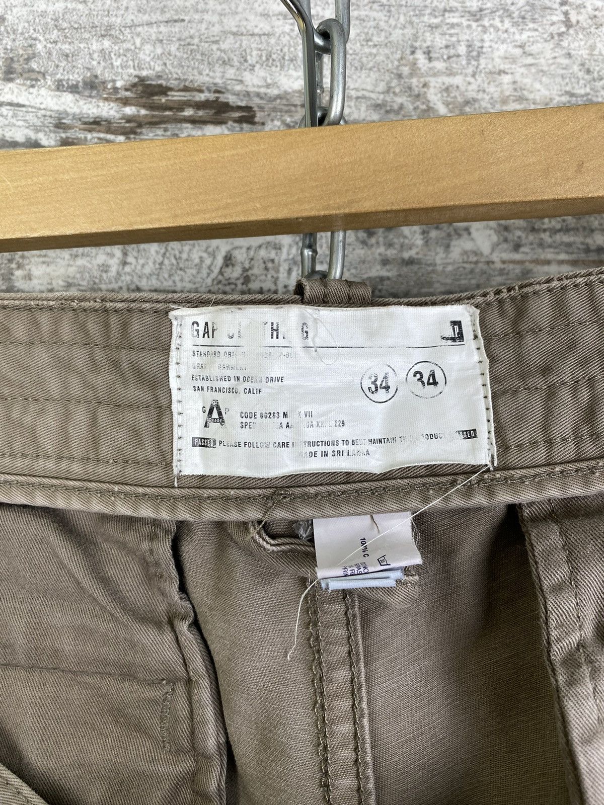 Gap × Vintage Mens Vintage Gap Cargo Pants streetwear y2k army Rare hype Size US 34 / EU 50 - 16 Thumbnail