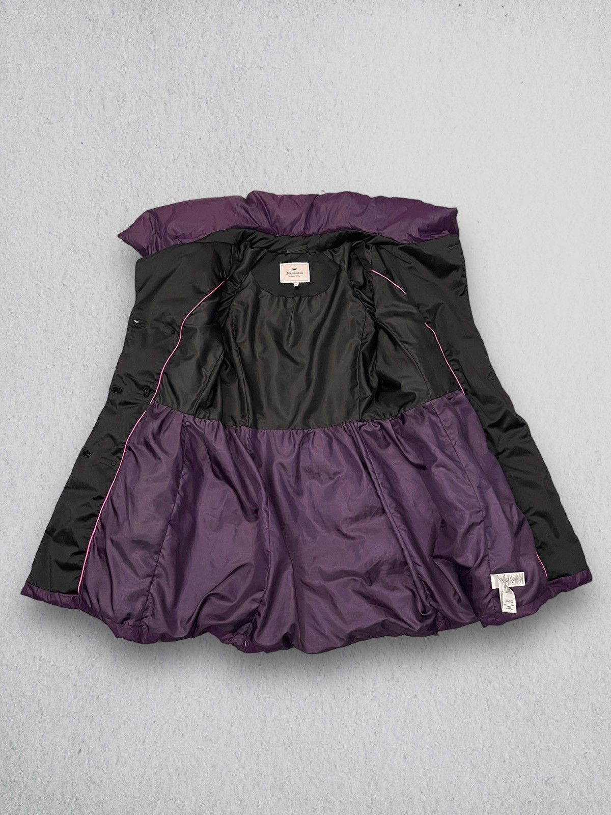Juicy Couture Juicy Couture Violet Long Puffer Coat Jacket Size L / US 10 / IT 46 - 9 Thumbnail
